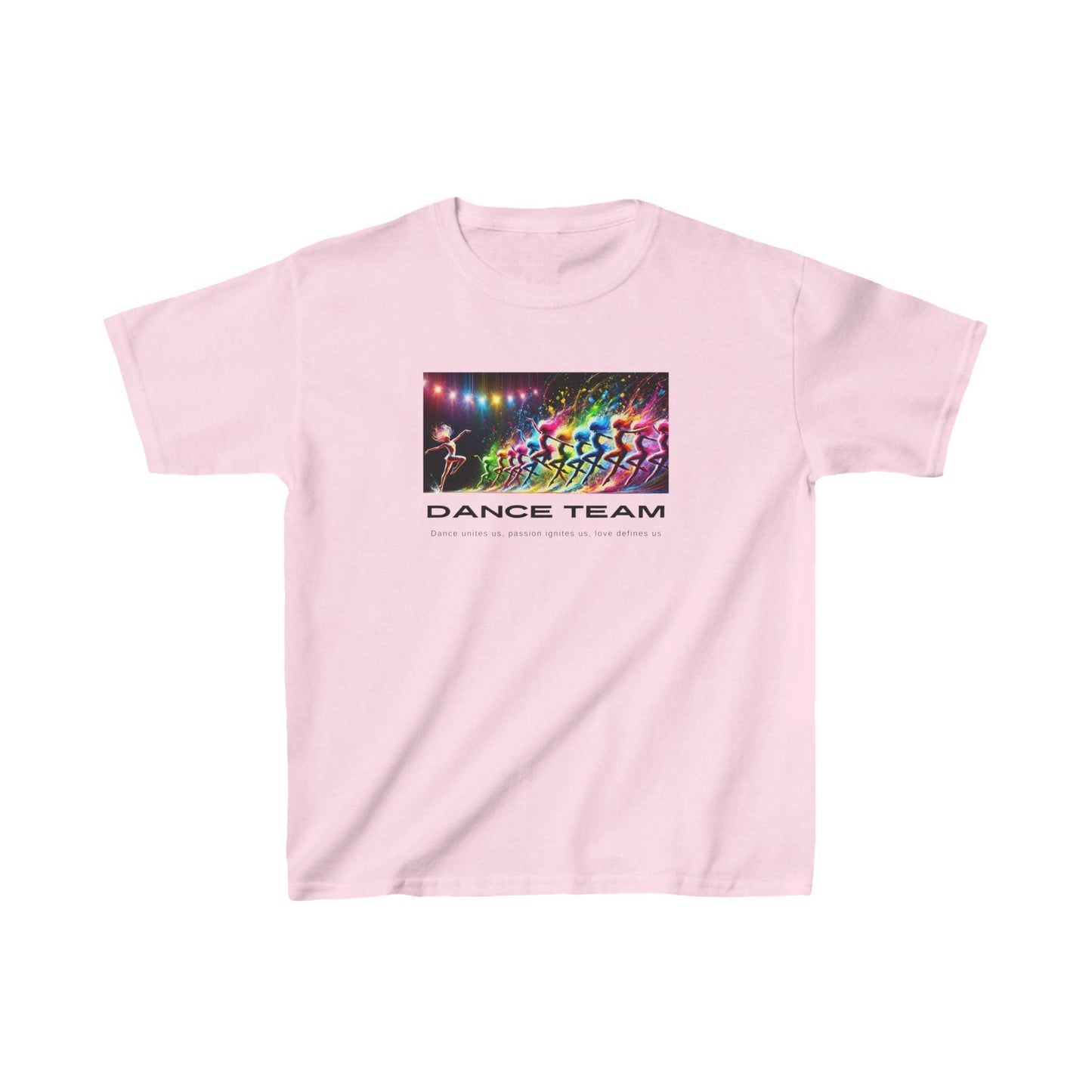 Dance Team: Dance unites us, passion ignites us, love defines us! 👧🏻👦🏾 Kids Heavy Cotton™ Tee 🎨 - Whippie's