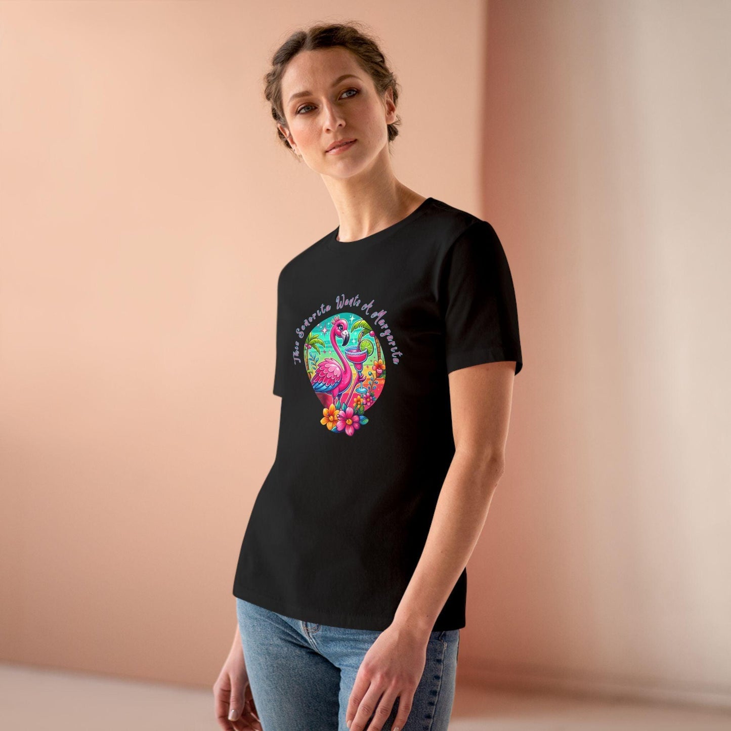 This Señorita Wants a Margarita - Women's Cotton Tee 🦩🍹 - Whippie's