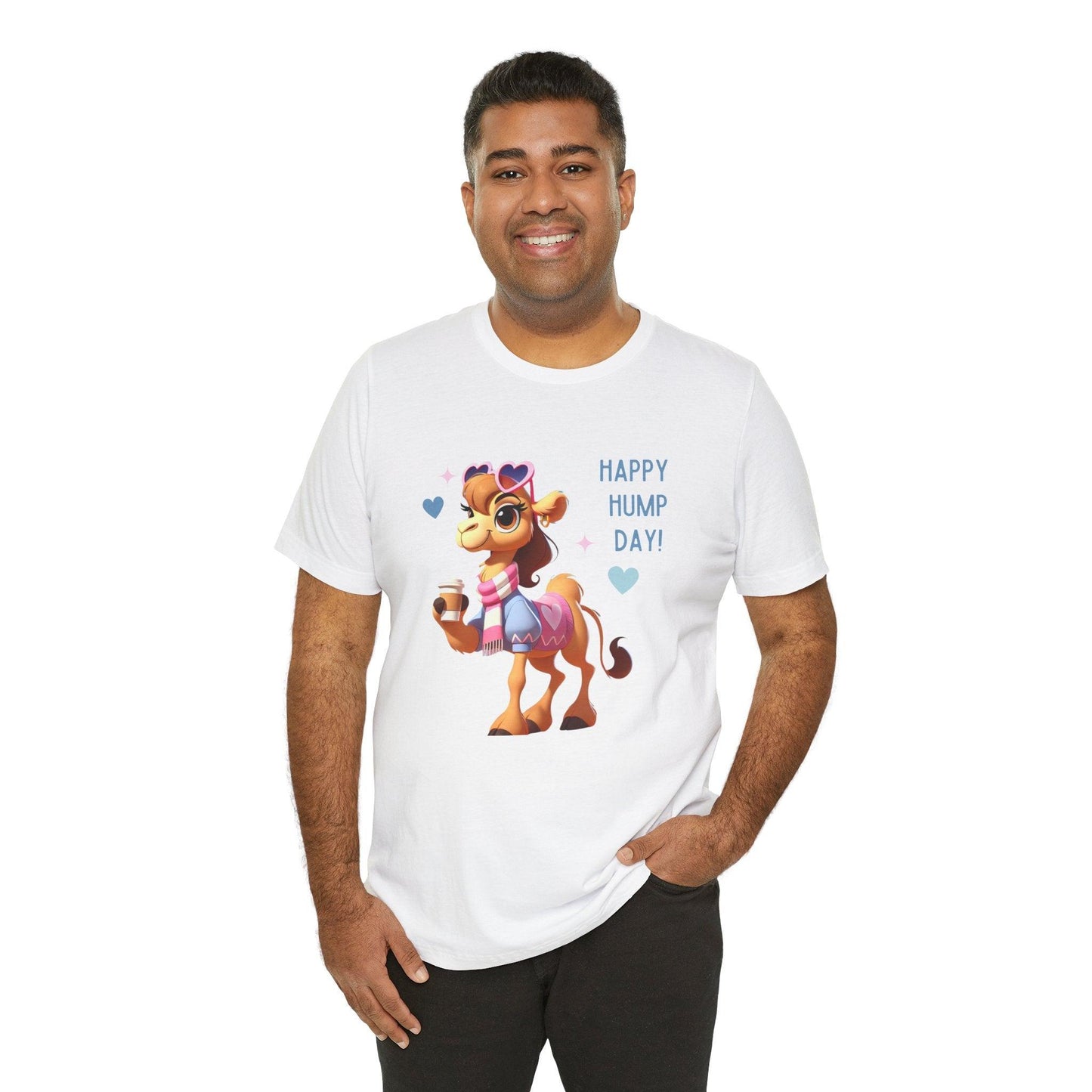 Happy Hump Day - Unisex Jersey Tee - 🐪 Celebrate the Midweek Hump with a Smile! 🐪 - Whippie's