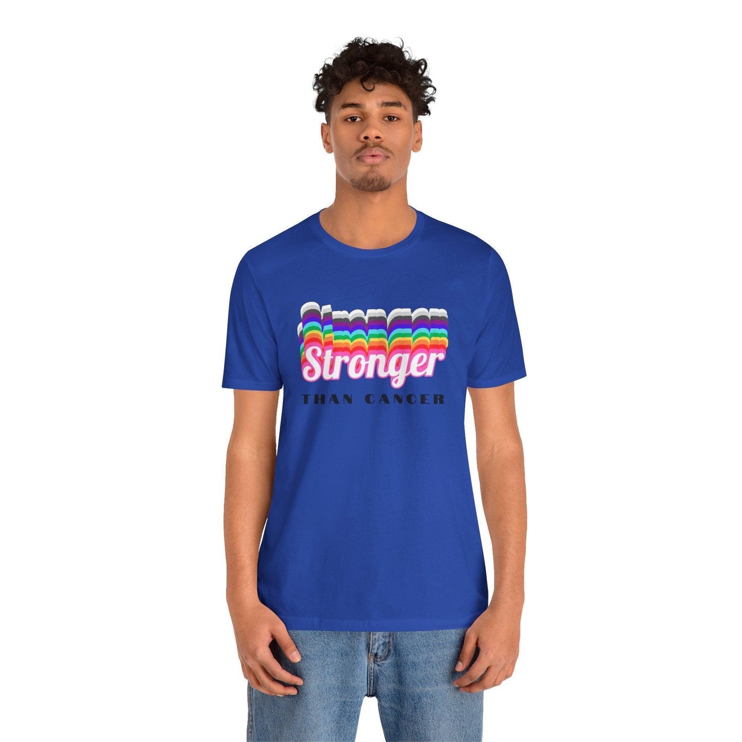 💪 Stronger Than Cancer 🎗️ Unisex Jersey Tee ✨ Show your support, wear your strength. - Whippie's