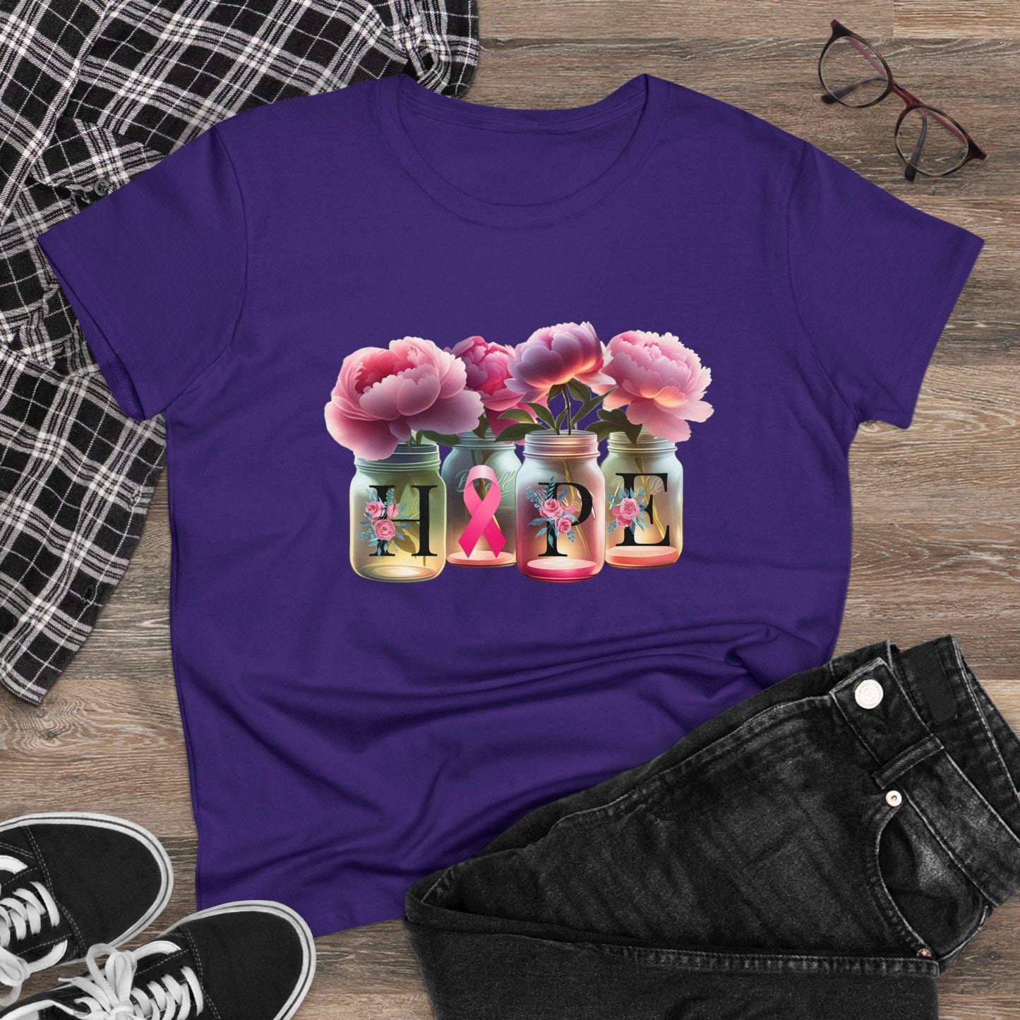 🌸 HOPE 🎀 Women's Tee 💖 A symbol of strength and resilience. - Whippie's