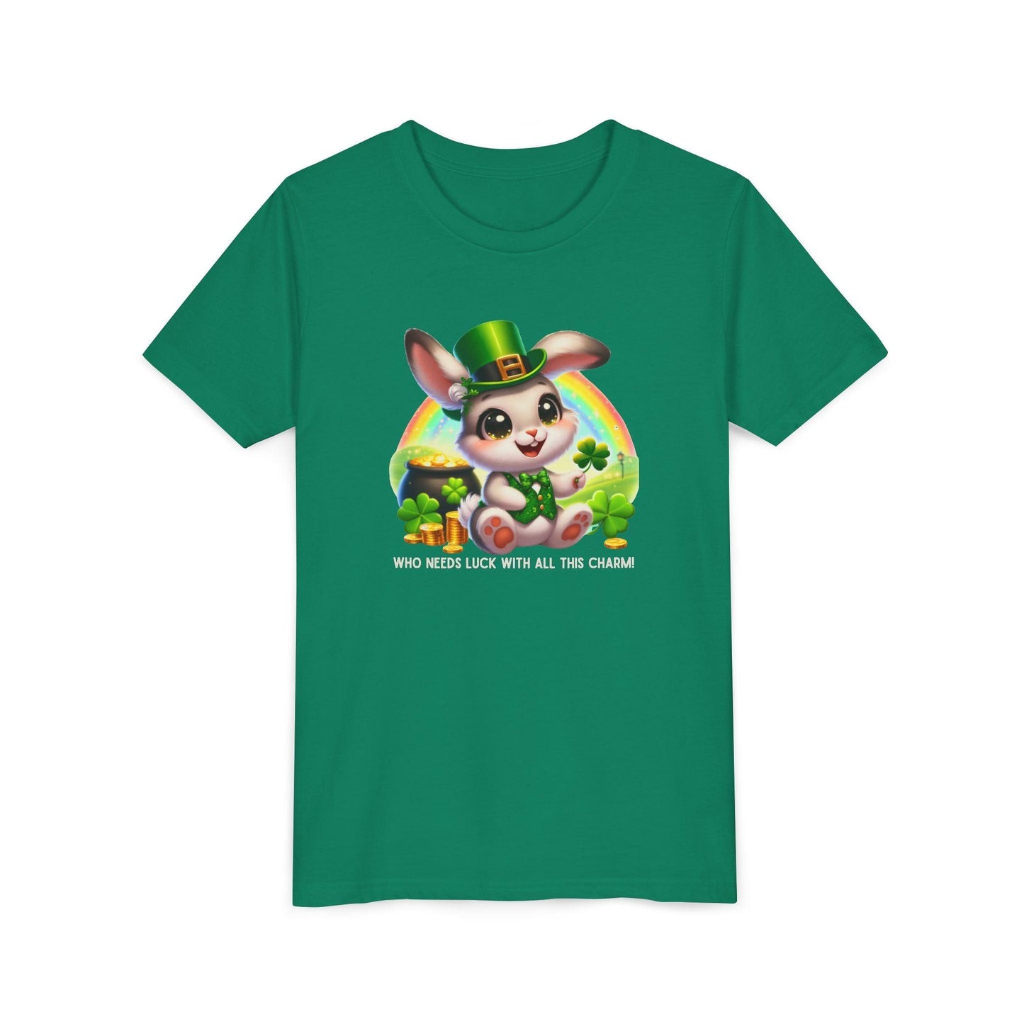 Who Needs Luck with All This Charm? Youth Tee - Spread Luck and Laughter! ๐๐ - Whippie's