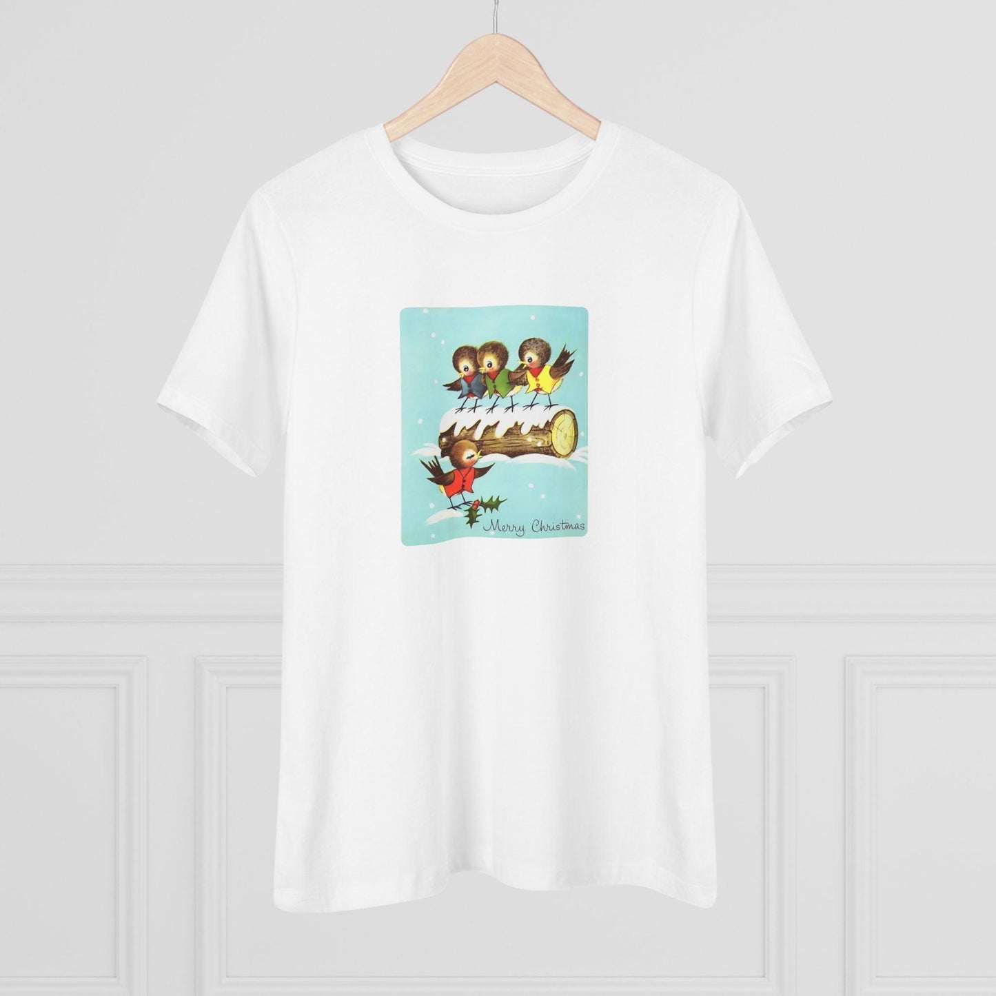 Merry Christmas Song Birds - Women's Tee - Whippie's