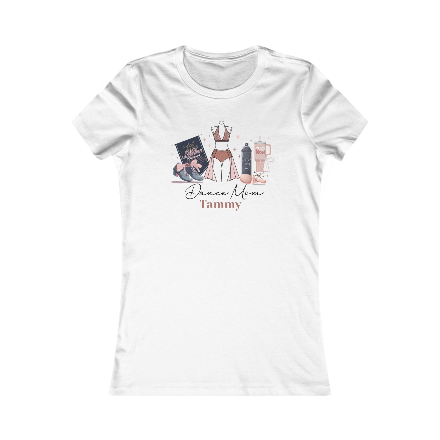 Dance Mom Life Essentials Fitted Women's Tee - Personalizable - Whippie's
