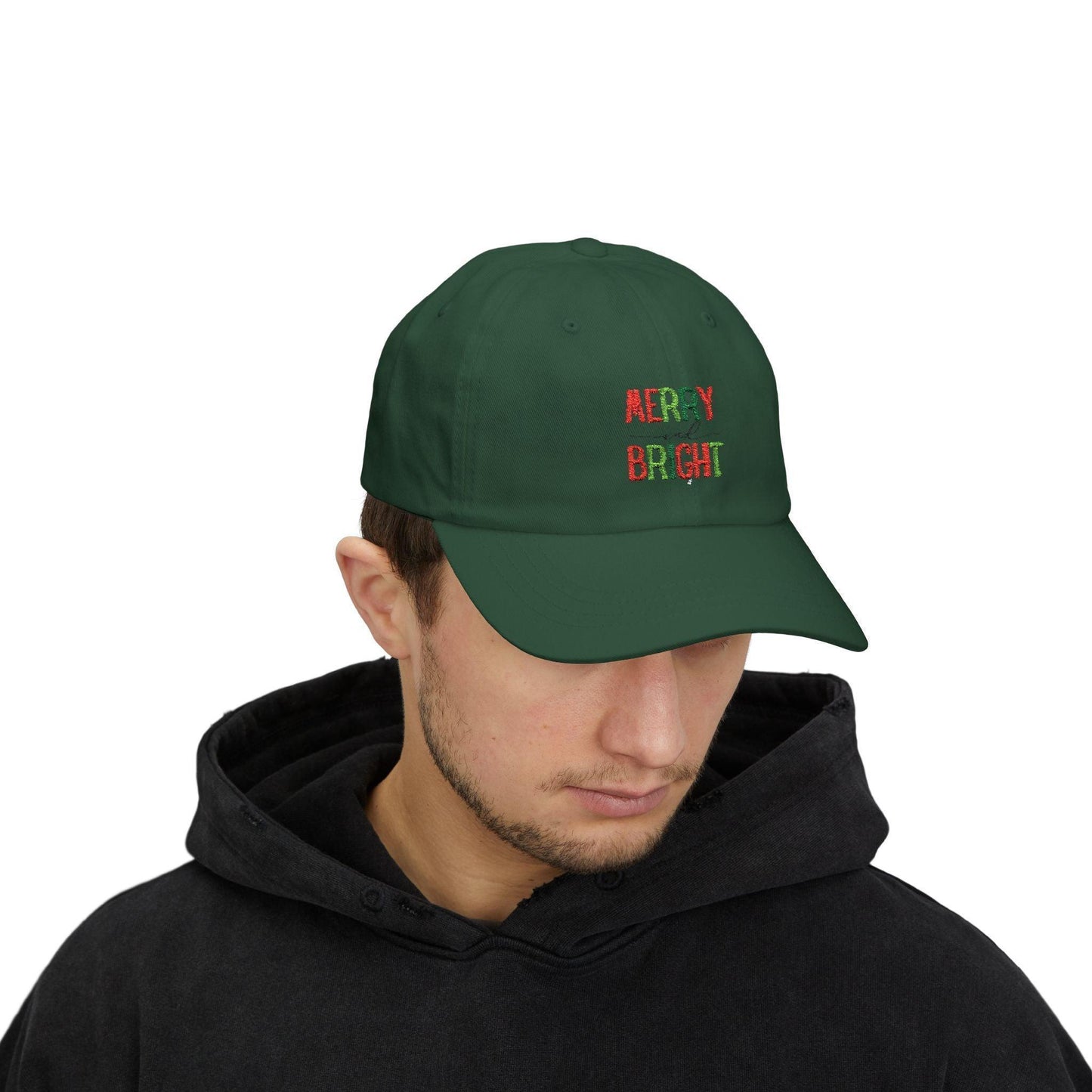Merry and Bright - Embroidered Baseball Cap 🌈✨ - Whippie's