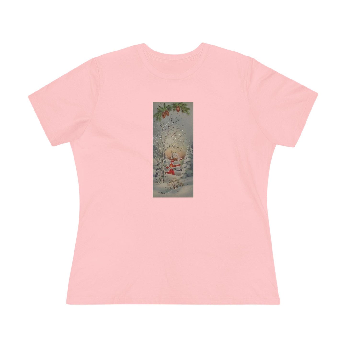 Glittery Winter Village Tee - Sparkle This Season! ✨🎄 Women's Softstyle Tee - Whippie's