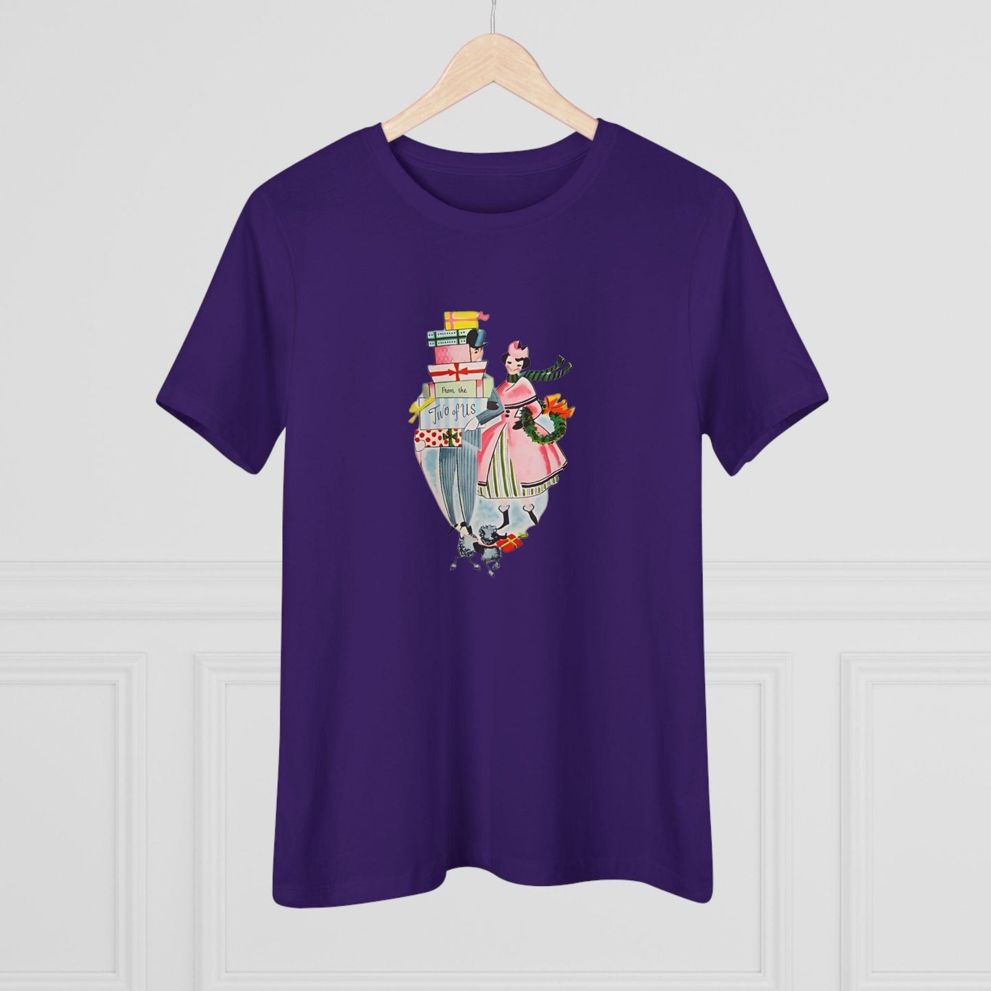 🎁 From the Two of Us! 🎄 Women's Tee ✨ Spread vintage holiday cheer! - Whippie's