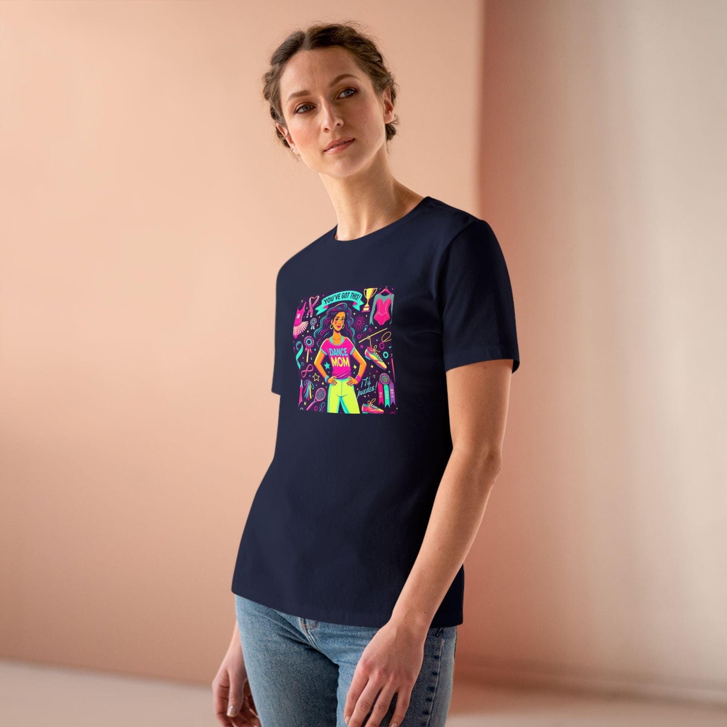 Dance Mom Magic (Latina Mom) - A Colorful Celebration 💃🌈 - Women's Softstyle Tee - Whippie's