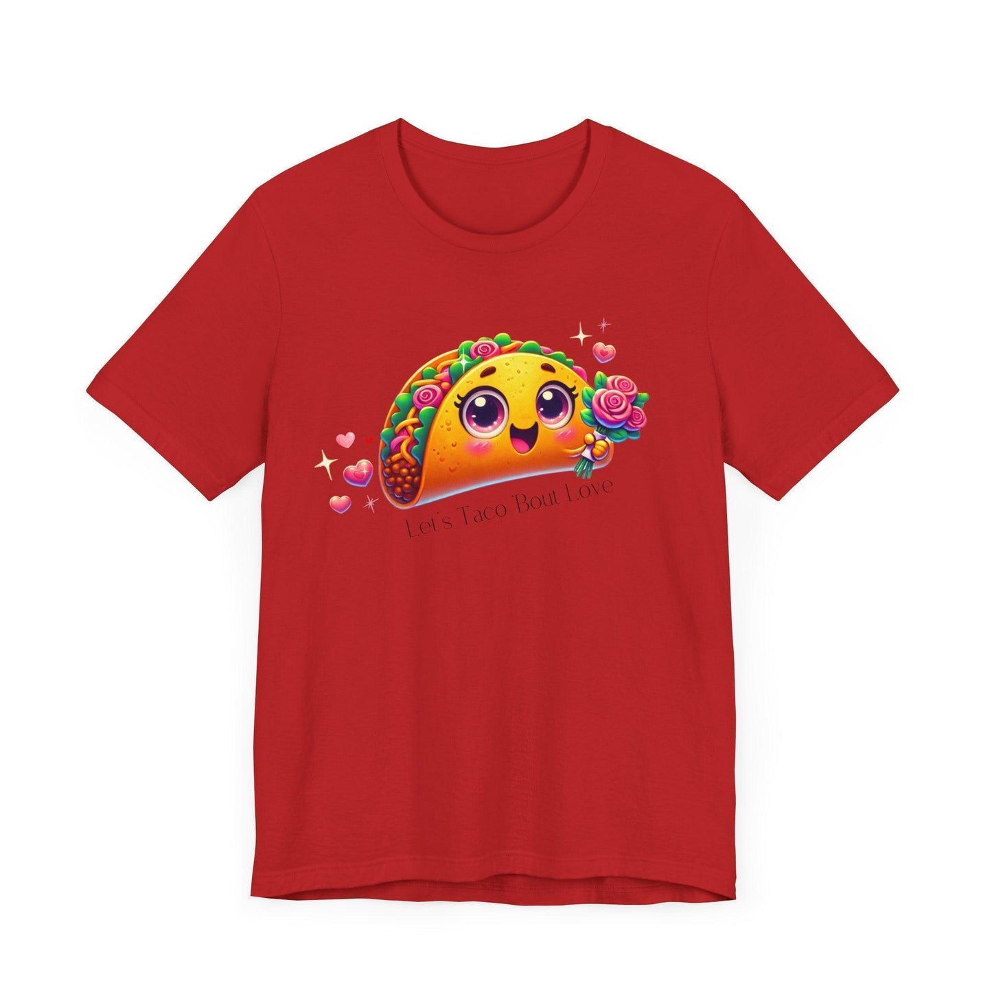 🌮 Let's Taco 'Bout Love 💖 Unisex Jersey Tee ✨ Spread the love this Valentine's Day! - Whippie's