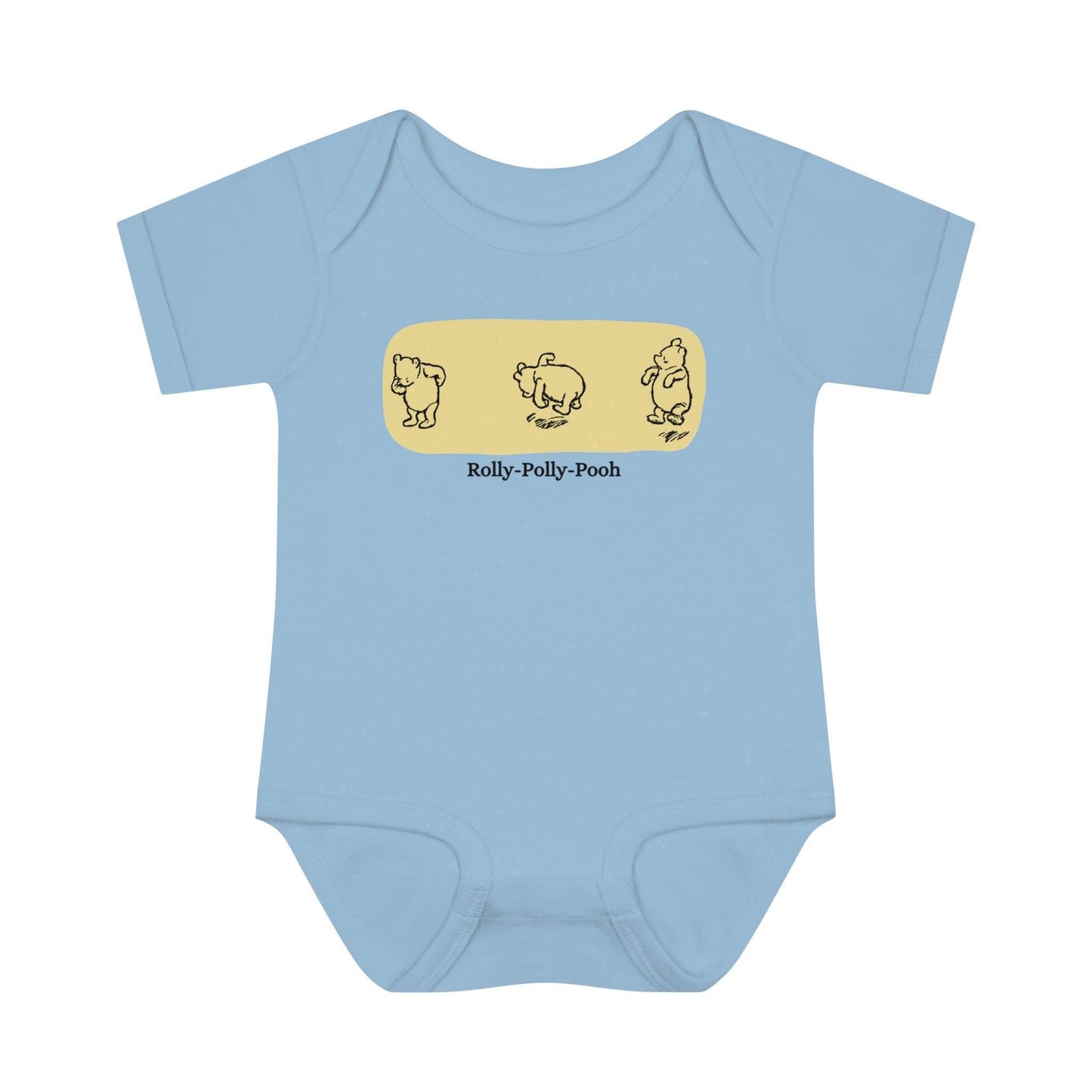 🧸 Rolly-Polly Pooh Onesie 🍯 Unisex Onesie ✨ A classic tale for a cuddly baby! - Whippie's