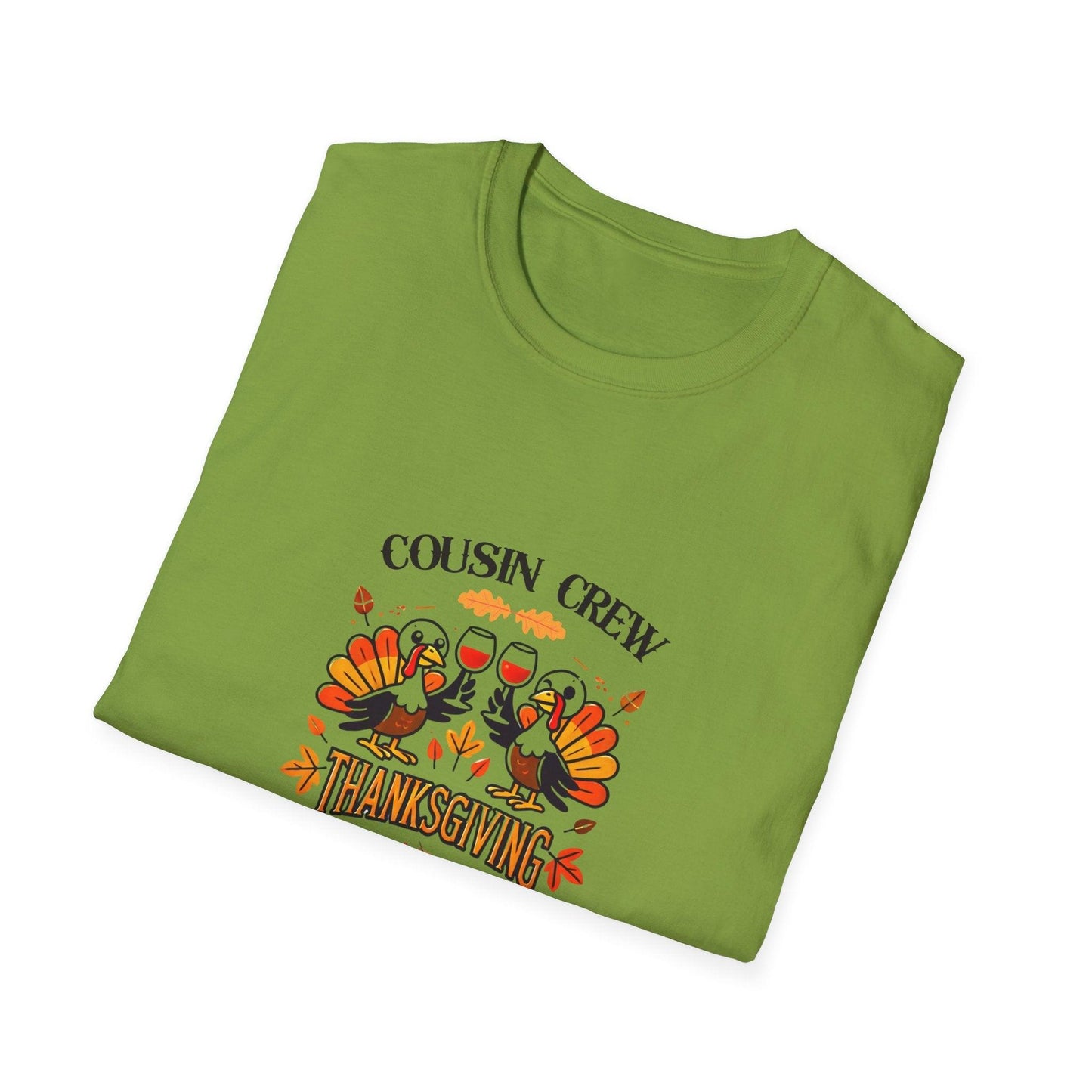 Thanksgiving Cousin Crew - Cheers to the Crew! 🦃🥂🍁 Unisex T-Shirt - Whippie's