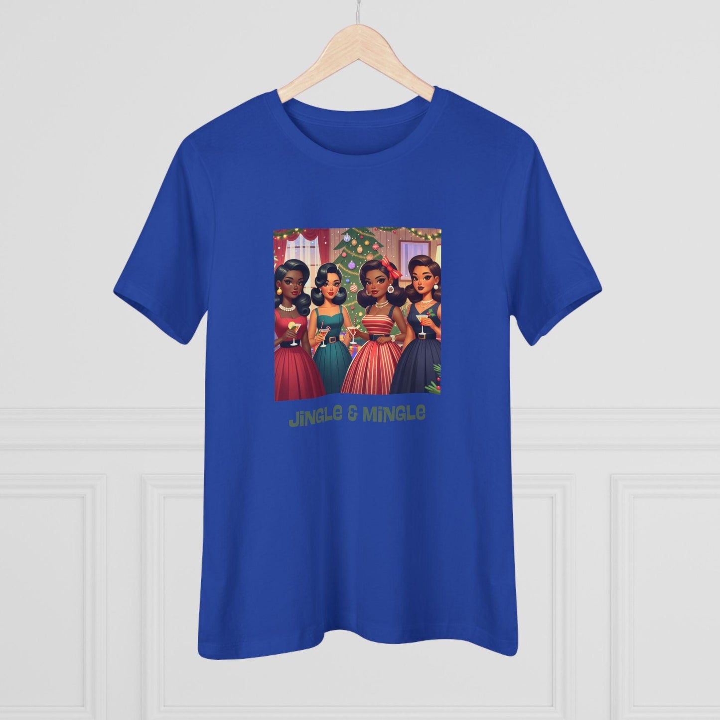 Jingle and Mingle Tee - Holiday Cheer, Please! ๐ฅ๐ Women's Softstyle Tee - Whippie's