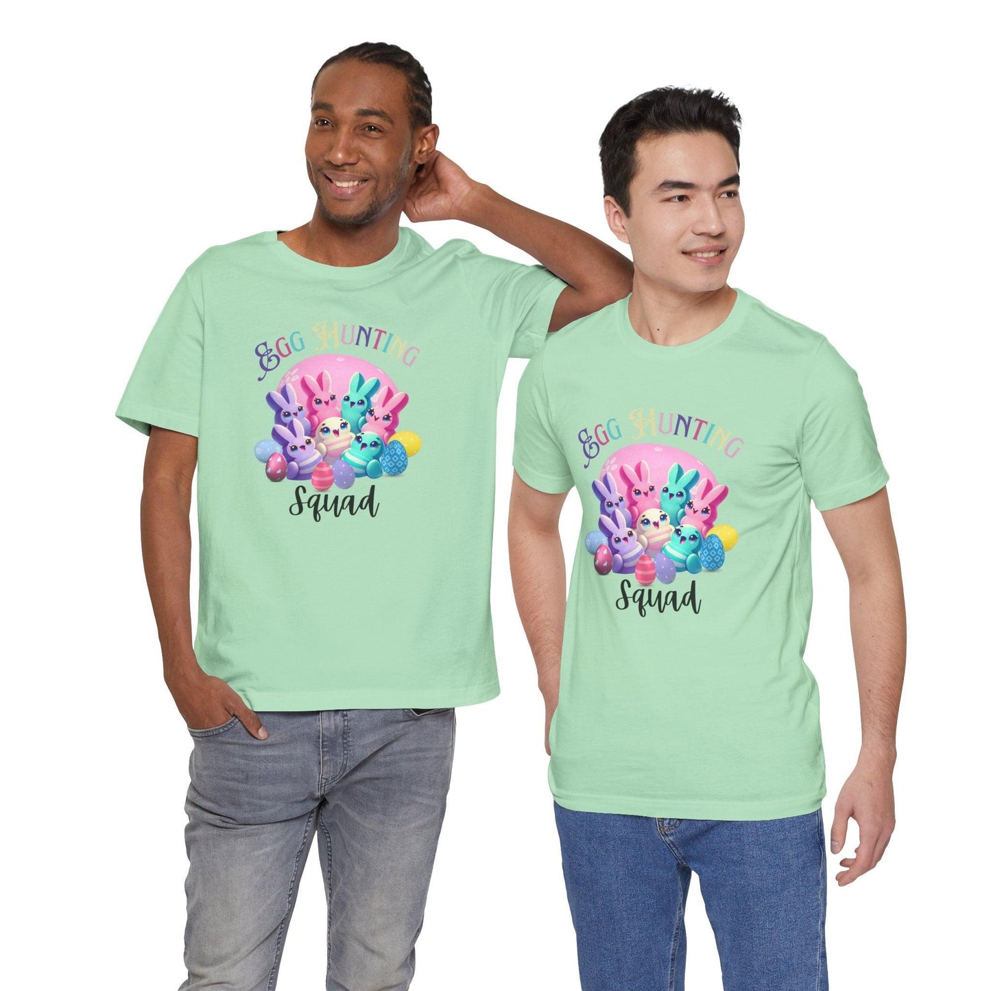 Egg Hunting Squad Unisex Jersey Tee - 🐣🐰 Hop into Easter Fun! 🐰🐣 - Whippie's