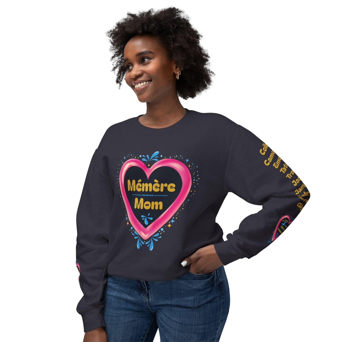 Grandma's Grandkids Crewneck Sweatshirt ✨ A grandma's love knows no bounds! Personalizable - Whippie's