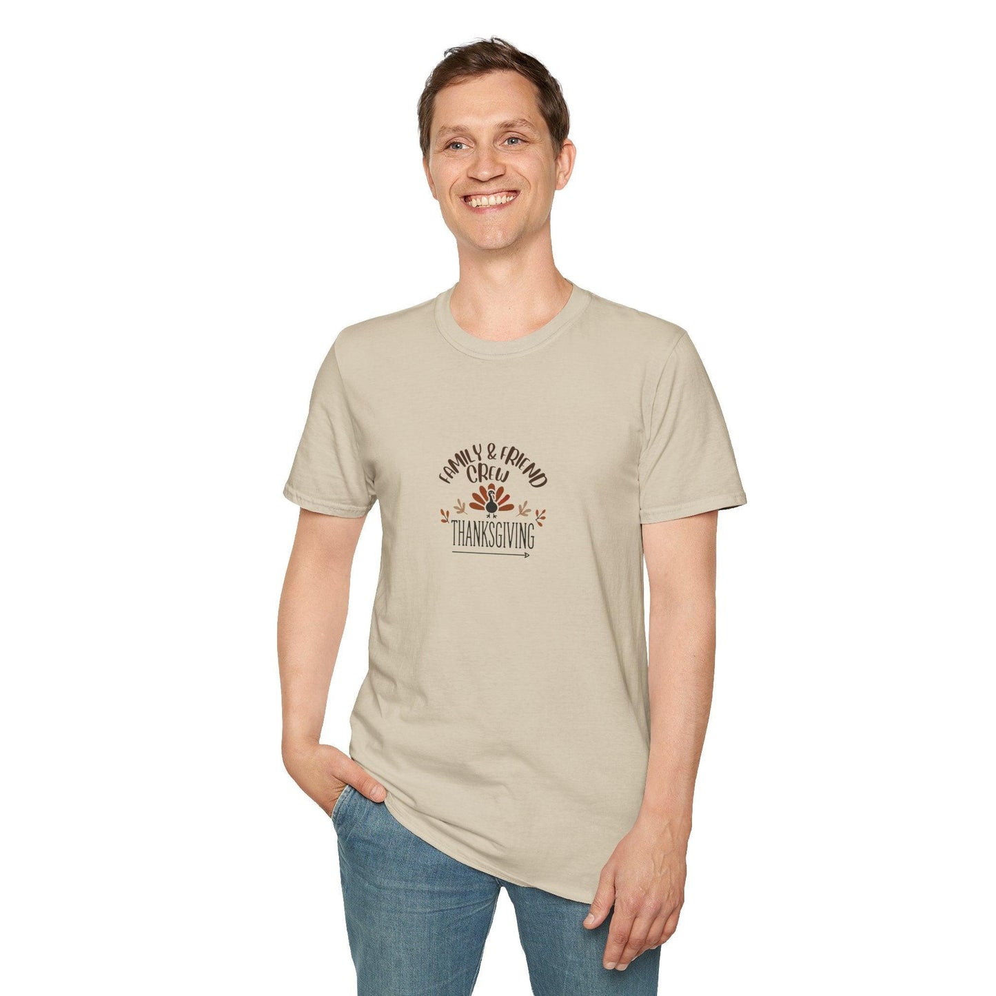 Thanksgiving Family & Friends Crew - Gobble 'Til You Wobble with Your Favorite Crew! 🦃🍁 Unisex T-Shirt - Whippie's