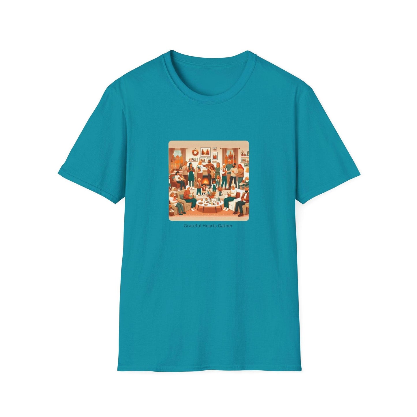 Grateful Hearts Gather - Celebrating Family and Friends ๐งก๐๐ค Unisex T-Shirt - Whippie's