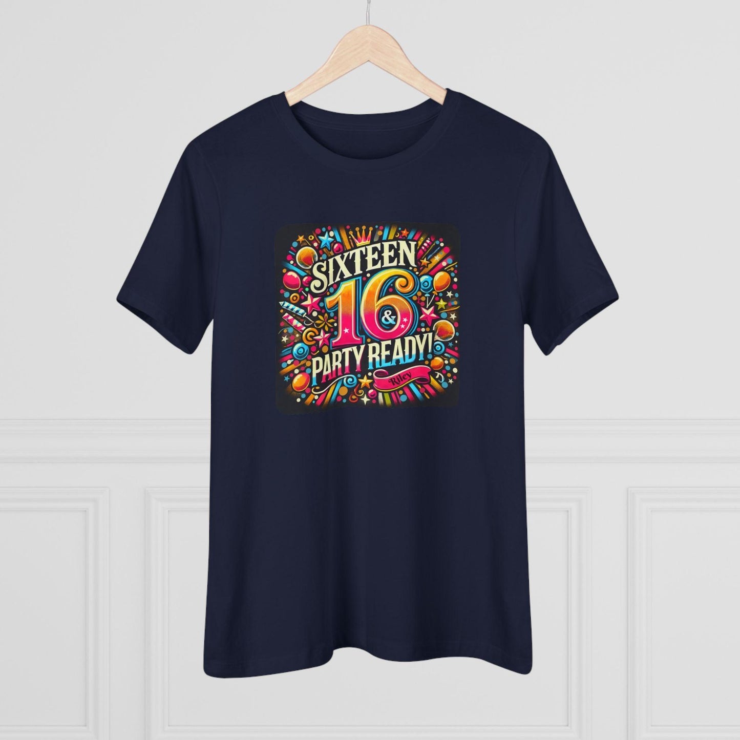 Sweet 16 & Party Ready - Women's Softstyle Tee - Personalizable - Whippie's