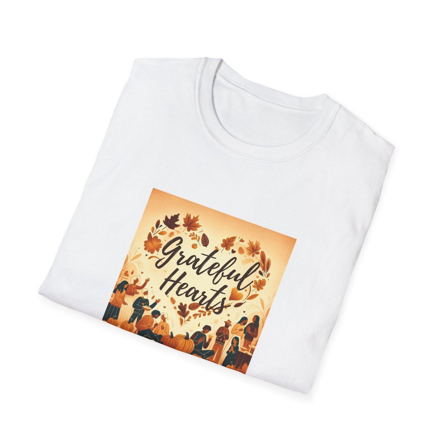 Grateful Heart - Celebrating Community & Gratitude 🍂❤️ - Unisex T-Shirt - Whippie's