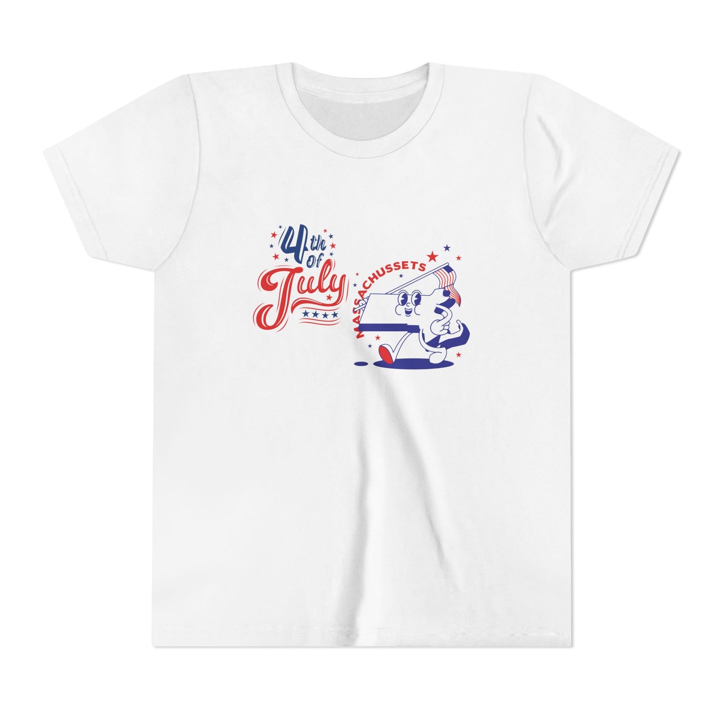 State Flag Pride - 4th of July Youth Tee - Personalizable - Whippie's