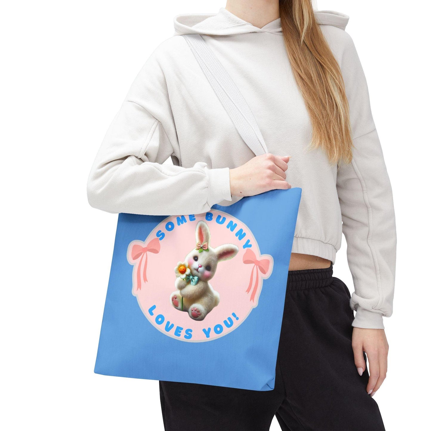 Some Bunny Loves You Easter Tote Bag - Hop into Easter with Adorable Style! 🐰💖 - Whippie's
