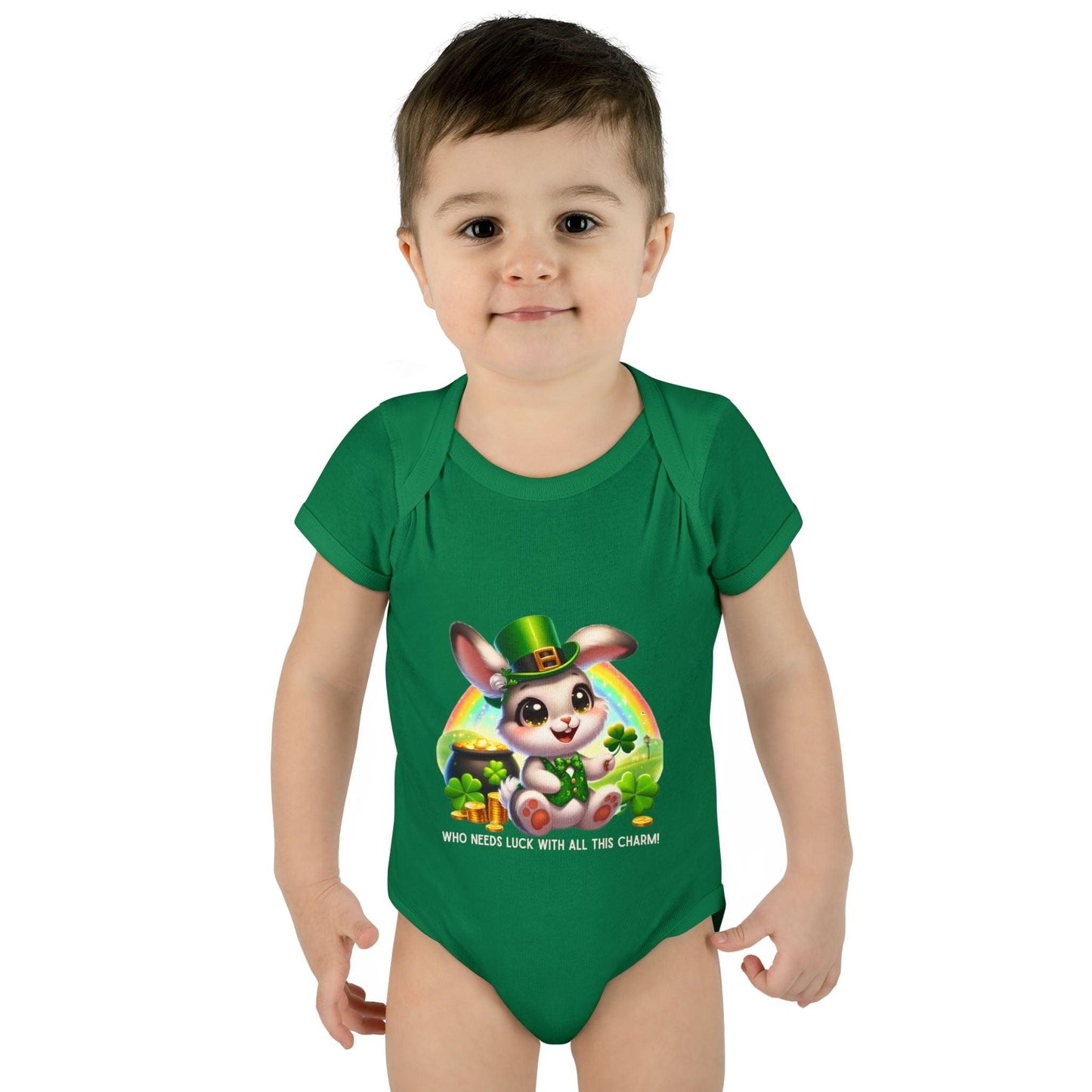 Who Needs Luck with All This Charm? Onesie - Spread Luck and Laughter! 🍀🍀 - Whippie's