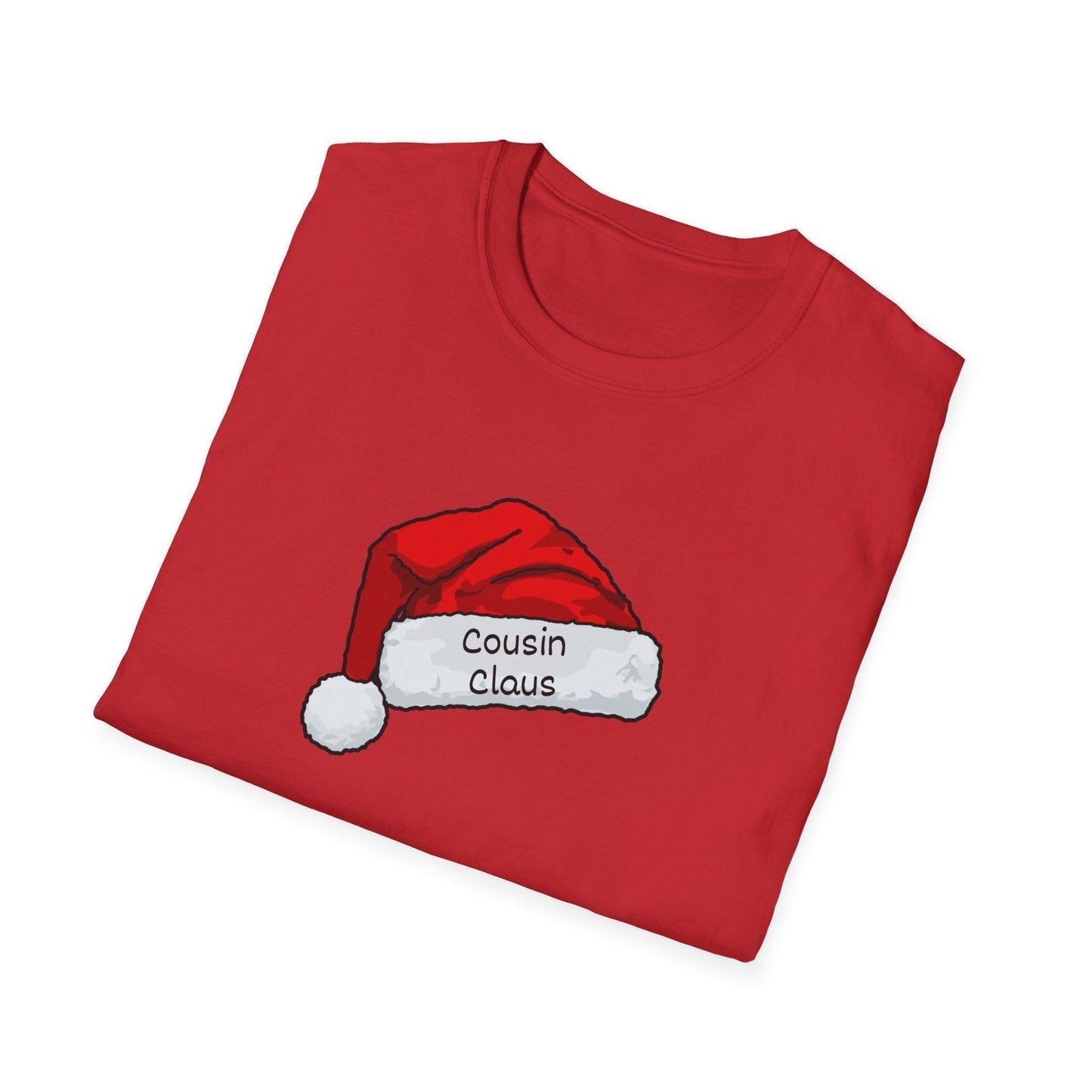 Cousin Claus: The Coolest Santa in Town ๐
- Unisex Softstyle T-shirt - Whippie's