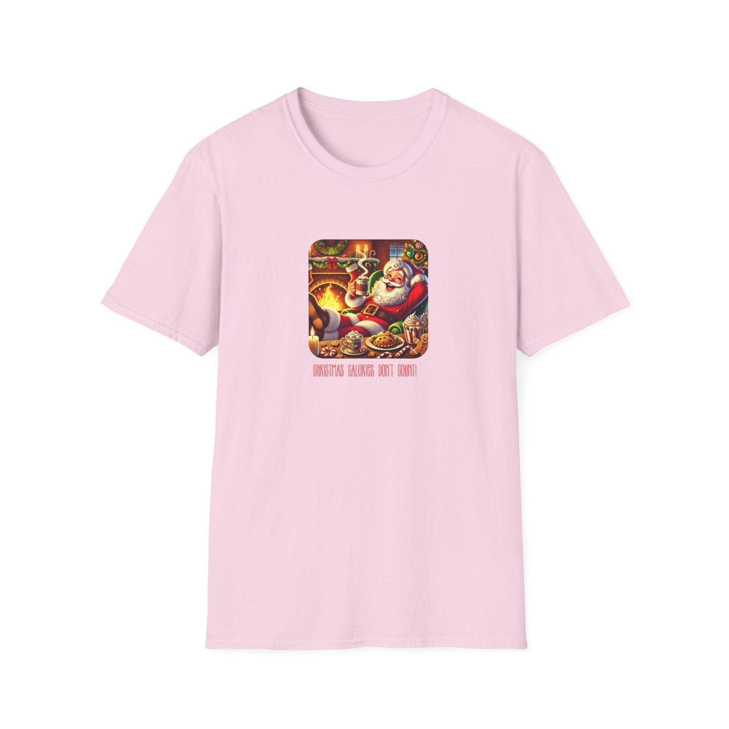 Santa: Christmas Calories Don't Count - Unisex Softstyle T-Shirt - Whippie's
