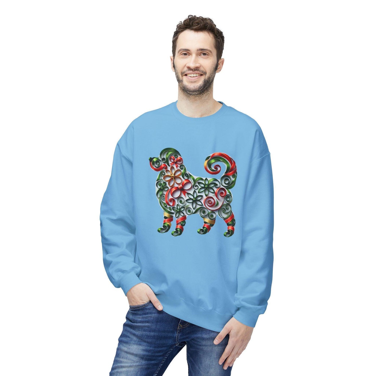 🐶 Merry Woofmas! 🎄 Unisex Fleece Sweatshirt 🎁 - Whippie's