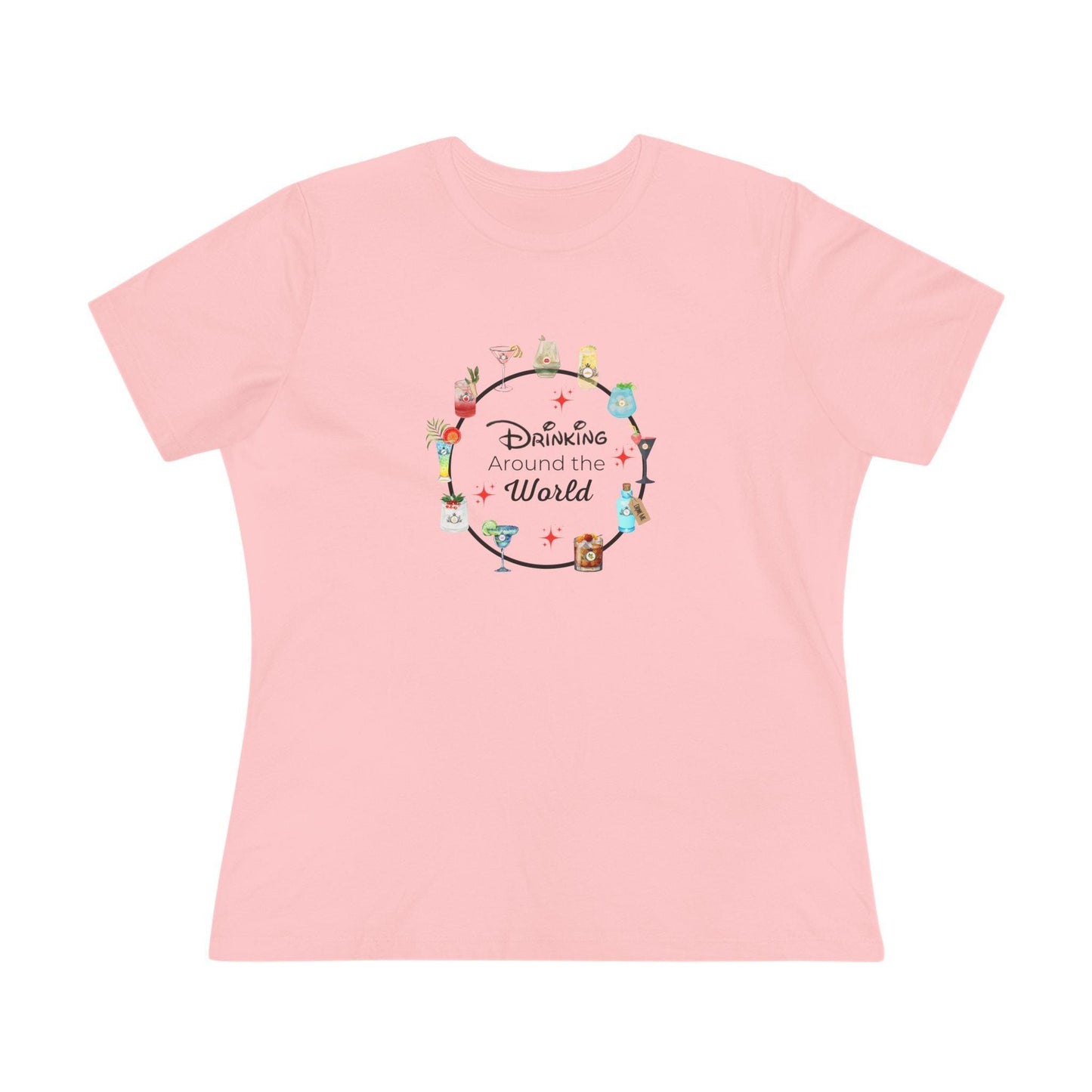 Drinking Around the World - Princess - Women's Softstyle Tee - Whippie's
