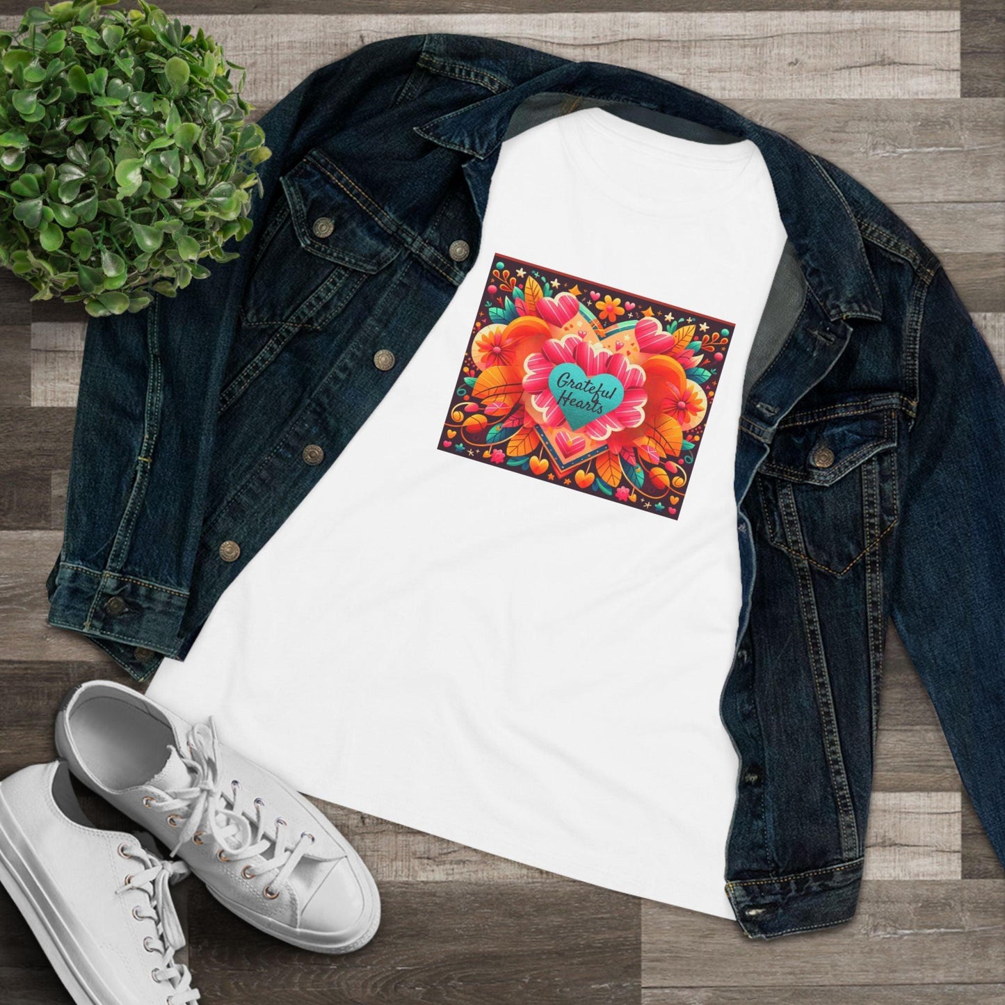 Grateful Hearts - A Celebration of Love and Gratitude 🧡💛❤️ - Women's Softstyle Tee - Whippie's