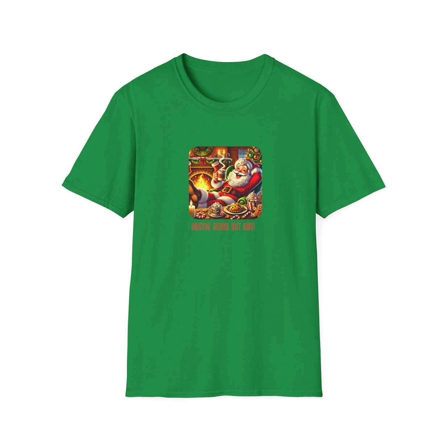 Santa: Christmas Calories Don't Count - Unisex Softstyle T-Shirt - Whippie's