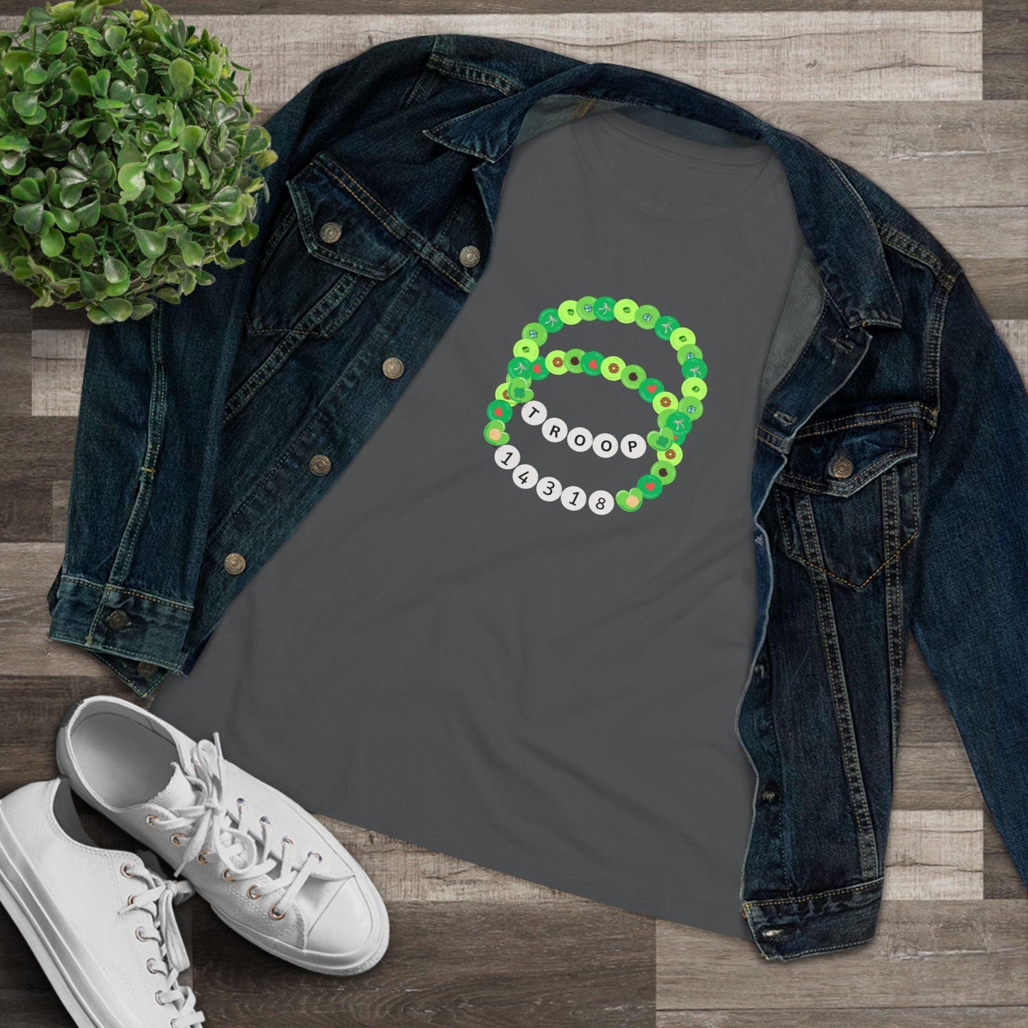 Girl Scout Troop Bracelet Tee - Women's - ✨ Show Your Troop Pride! ✨ - Whippie's