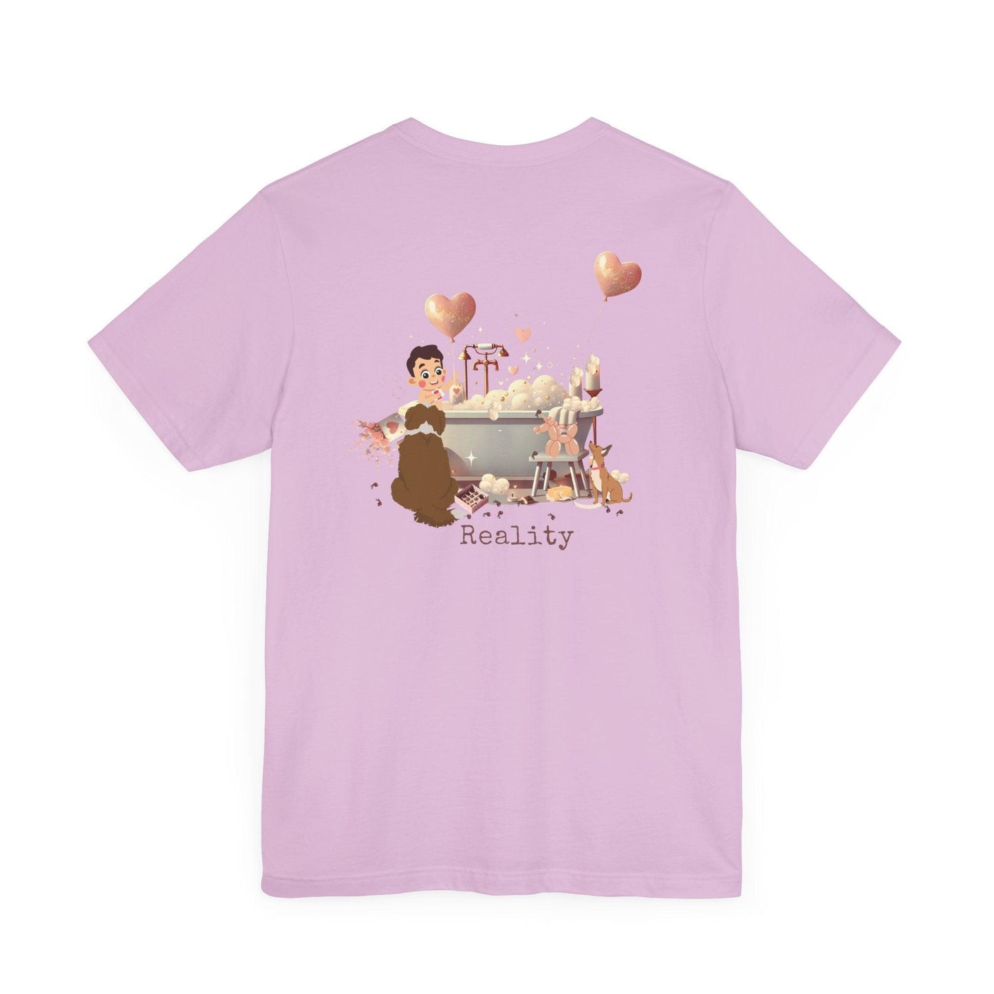 💖 My Valentine's Plan vs. Reality 🛁 Unisex Jersey Tee ✨ Expectation vs. Reality, the Valentine's Day edition! - Whippie's