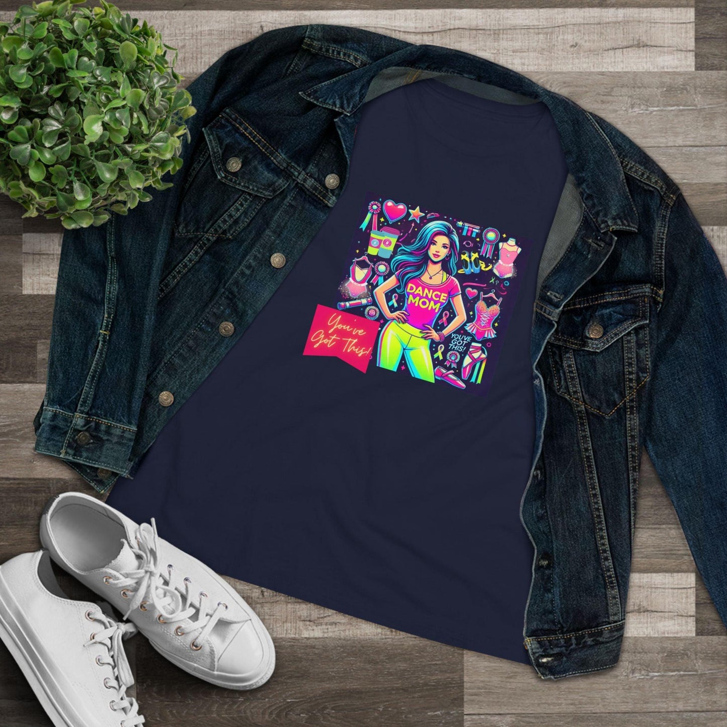 Dance Mom: You've Got This - Stylish Brunette Mom - Women's Softstyle Tee Celebrate Your Inner Dance Mom! - Whippie's