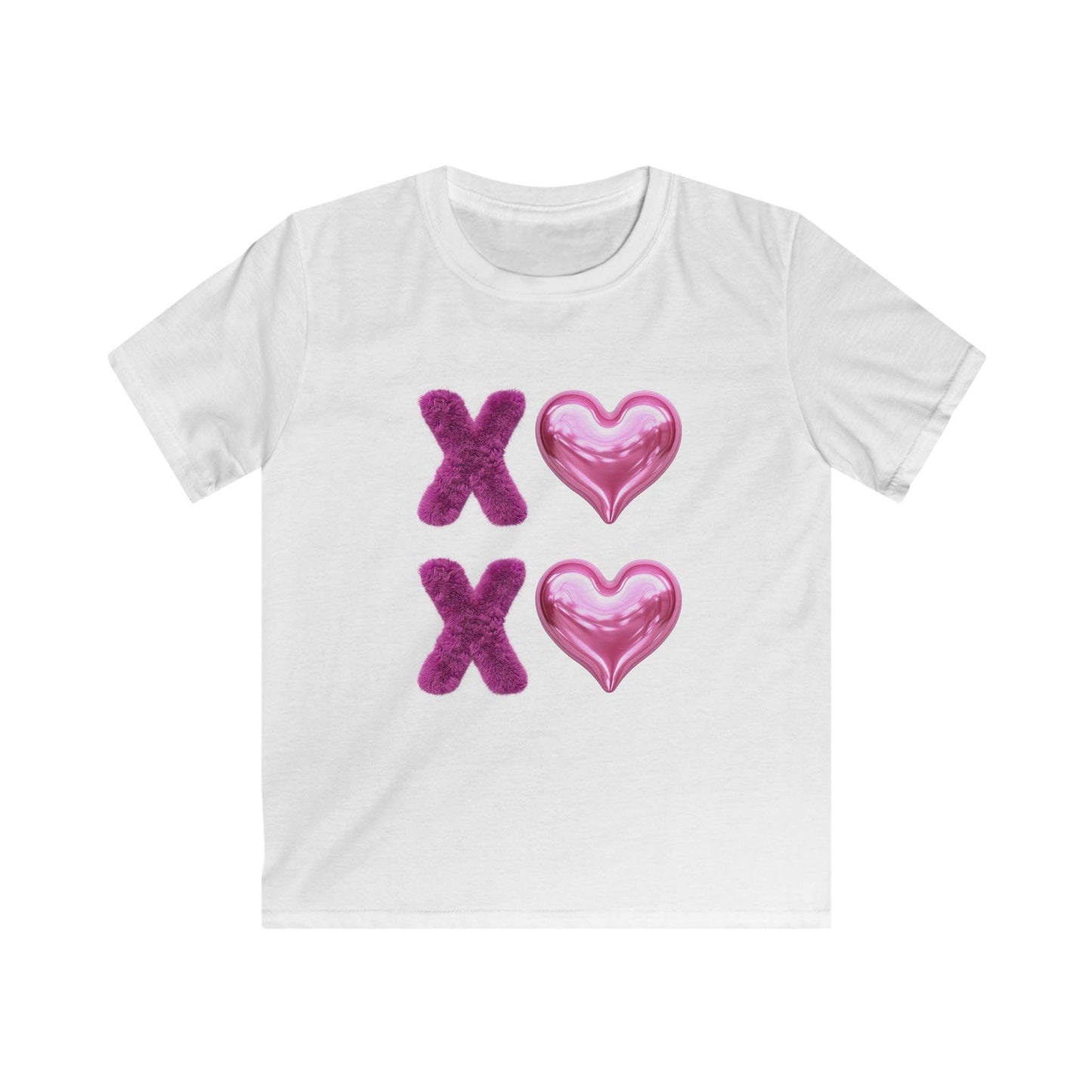 💖 XOXO Hugs & Kisses! 💜 Kids Softstyle Tee ✨ Spread the love with hugs and kisses! - Whippie's