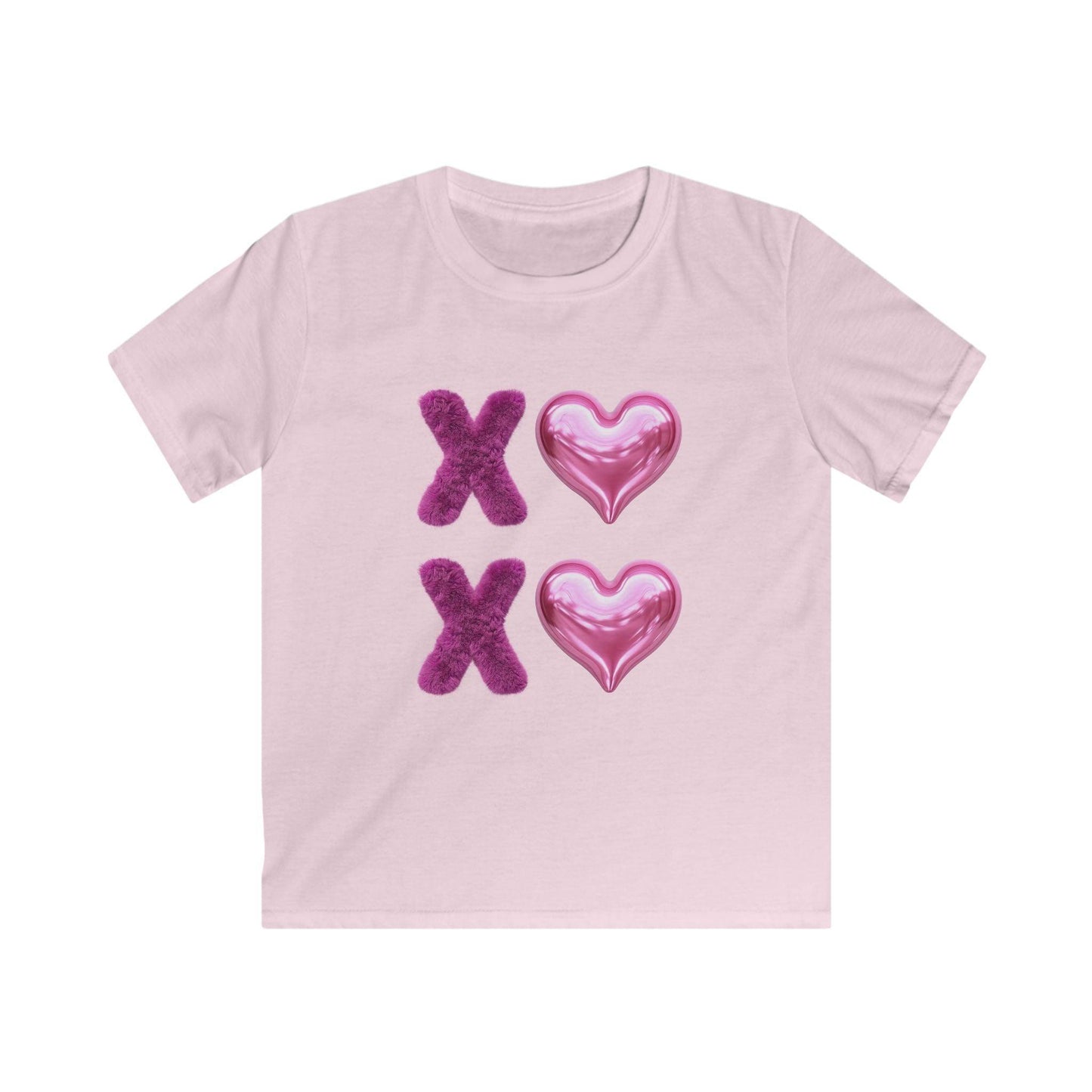 💖 XOXO Hugs & Kisses! 💜 Kids Softstyle Tee ✨ Spread the love with hugs and kisses! - Whippie's
