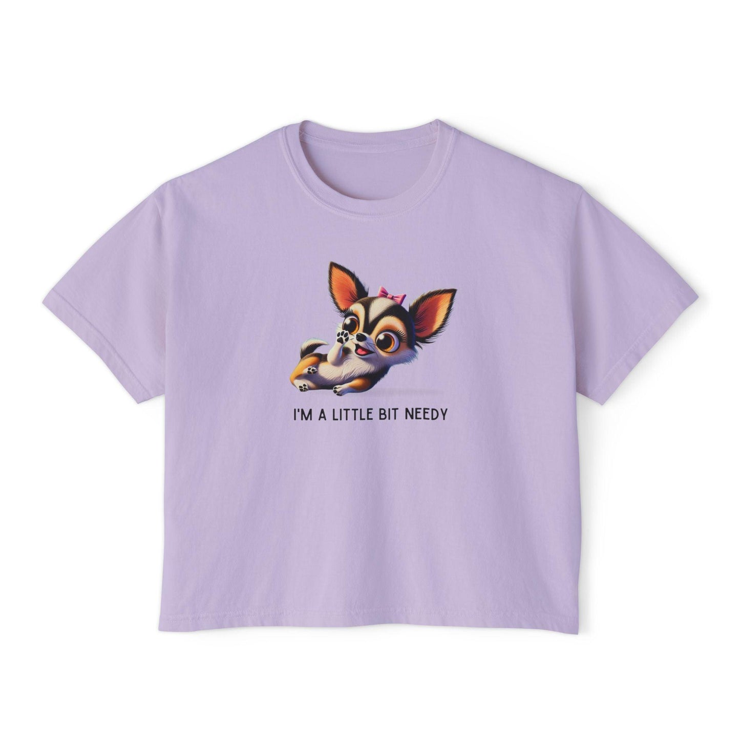 I'm a Bit Needy - Embrace Your Inner Drama Queen ๐ถ Women's Boxy Crop Tee - Whippie's