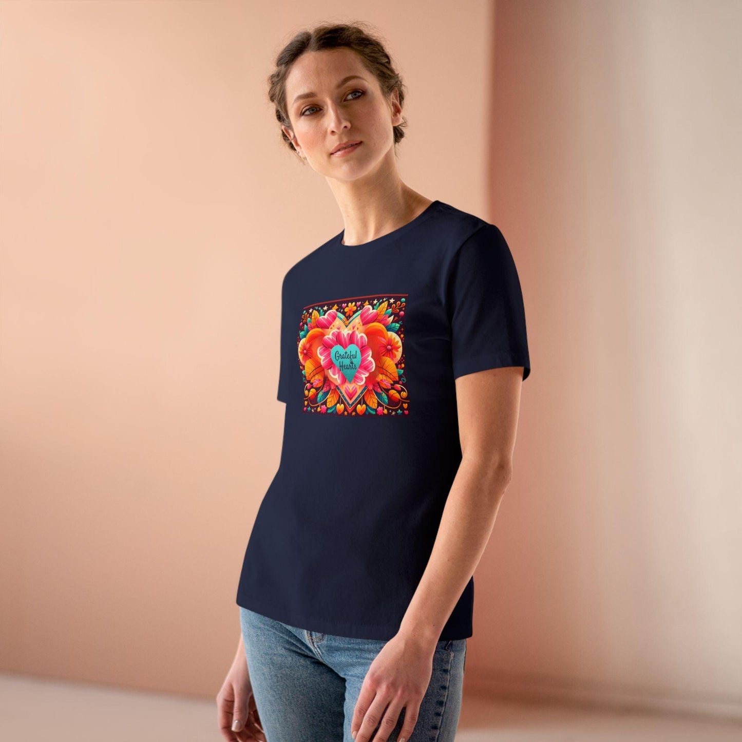 Grateful Hearts - A Celebration of Love and Gratitude 🧡💛❤️ - Women's Softstyle Tee - Whippie's
