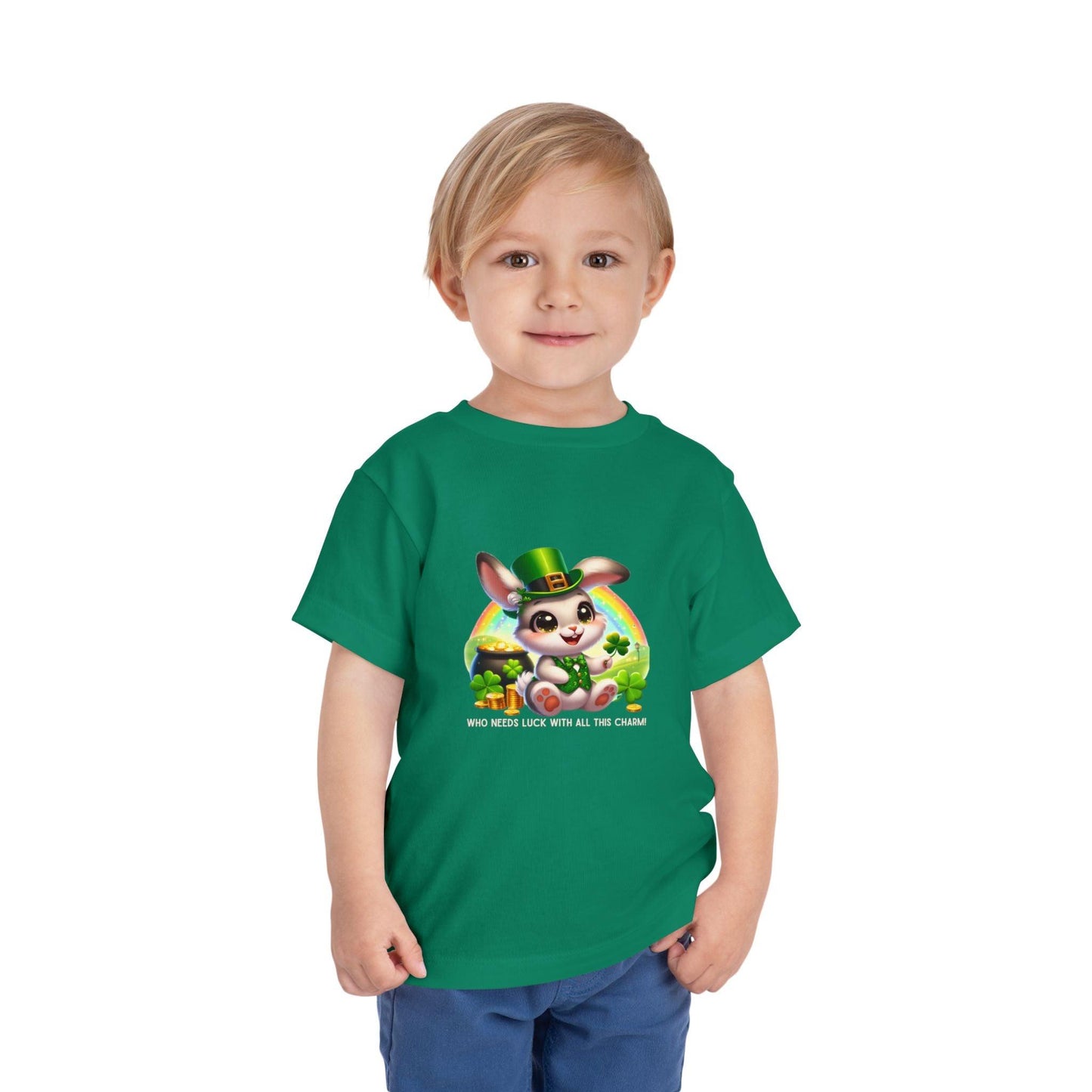 Who Needs Luck with All This Charm? Toddler Tee - Spread Luck and Laughter! ๐๐ - Whippie's