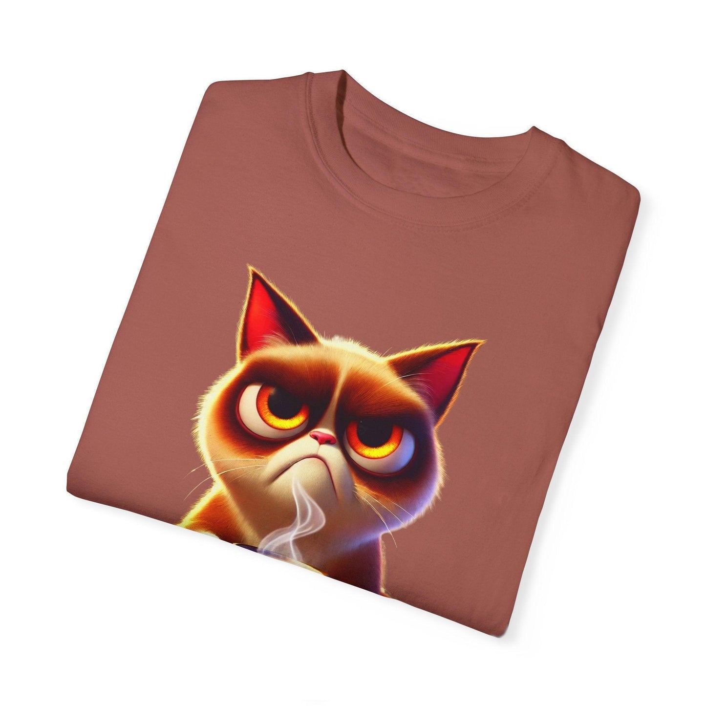 Adulting Again 😾☕ Unisex Garment-Dyed Tee 😹 - Whippie's