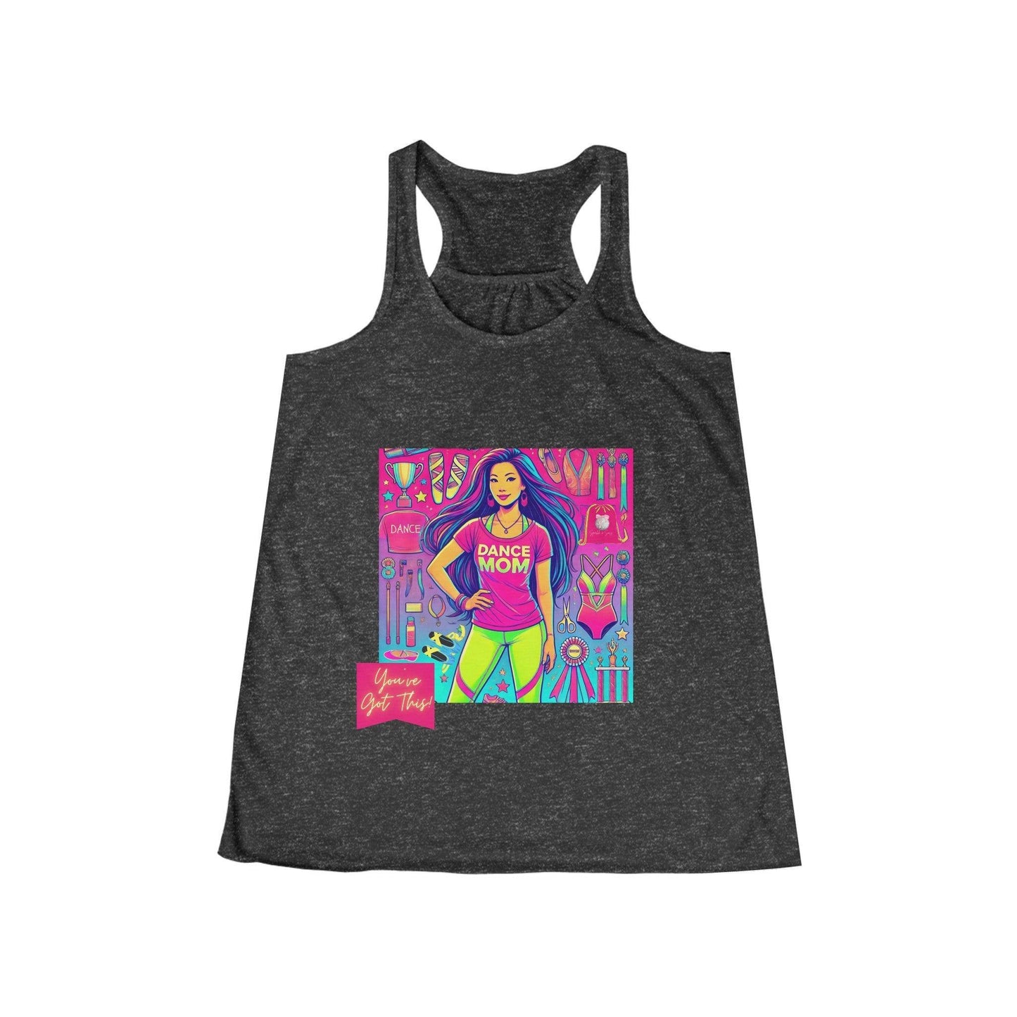 Dance Mom: You've Got This - Asian Mom - Young - Women's Flowy Racerback Tank - Whippie's