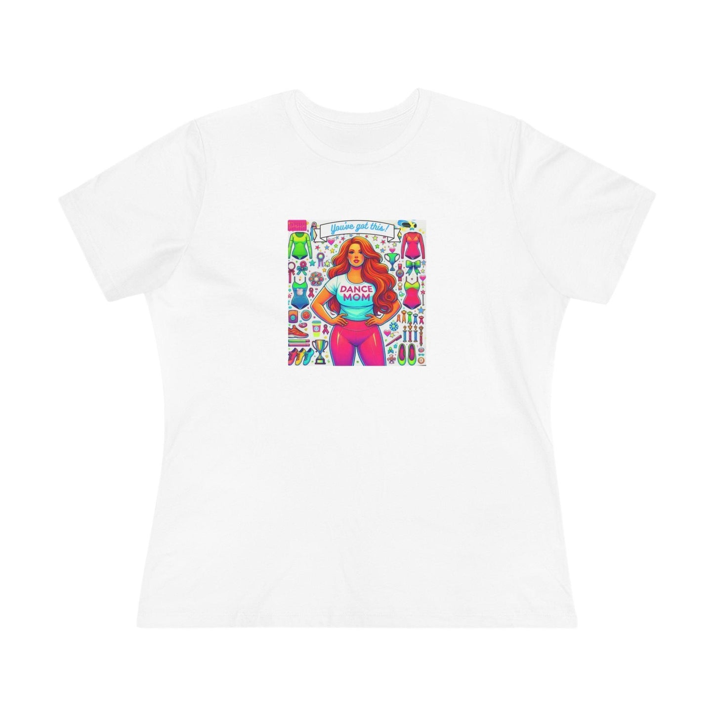 Dance Mom: You've Got This - Red Hair Mom - Curvy - Women's Softstyle Tee - Whippie's
