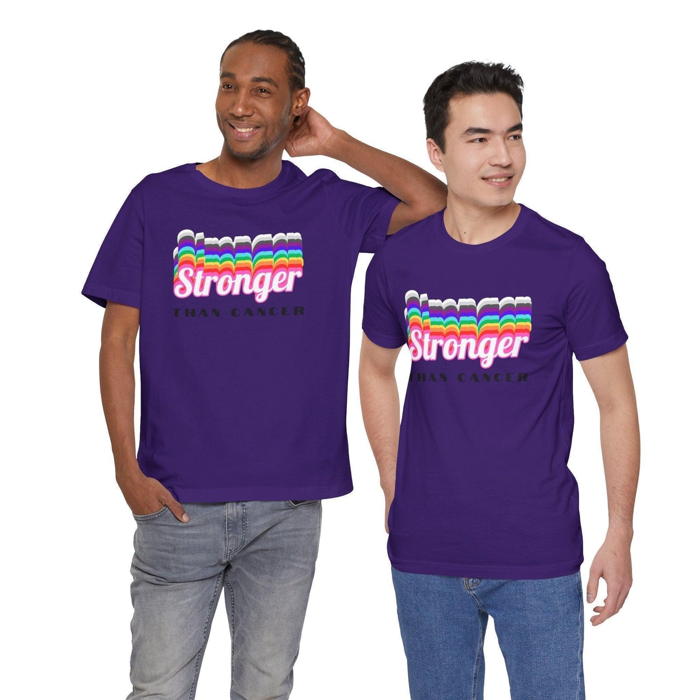 💪 Stronger Than Cancer 🎗️ Unisex Jersey Tee ✨ Show your support, wear your strength. - Whippie's