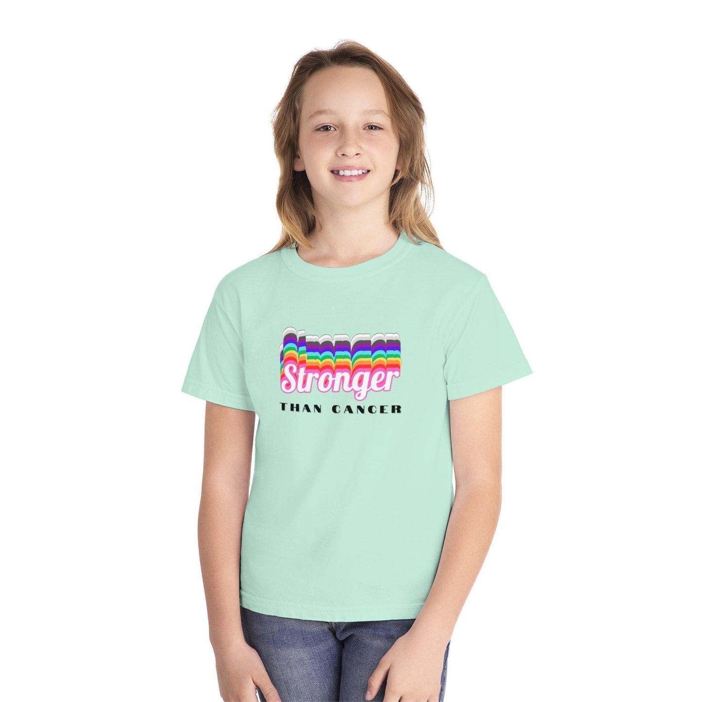 💪 Stronger Than Cancer 🎗️ Youth Midweight Tee ✨ - Whippie's
