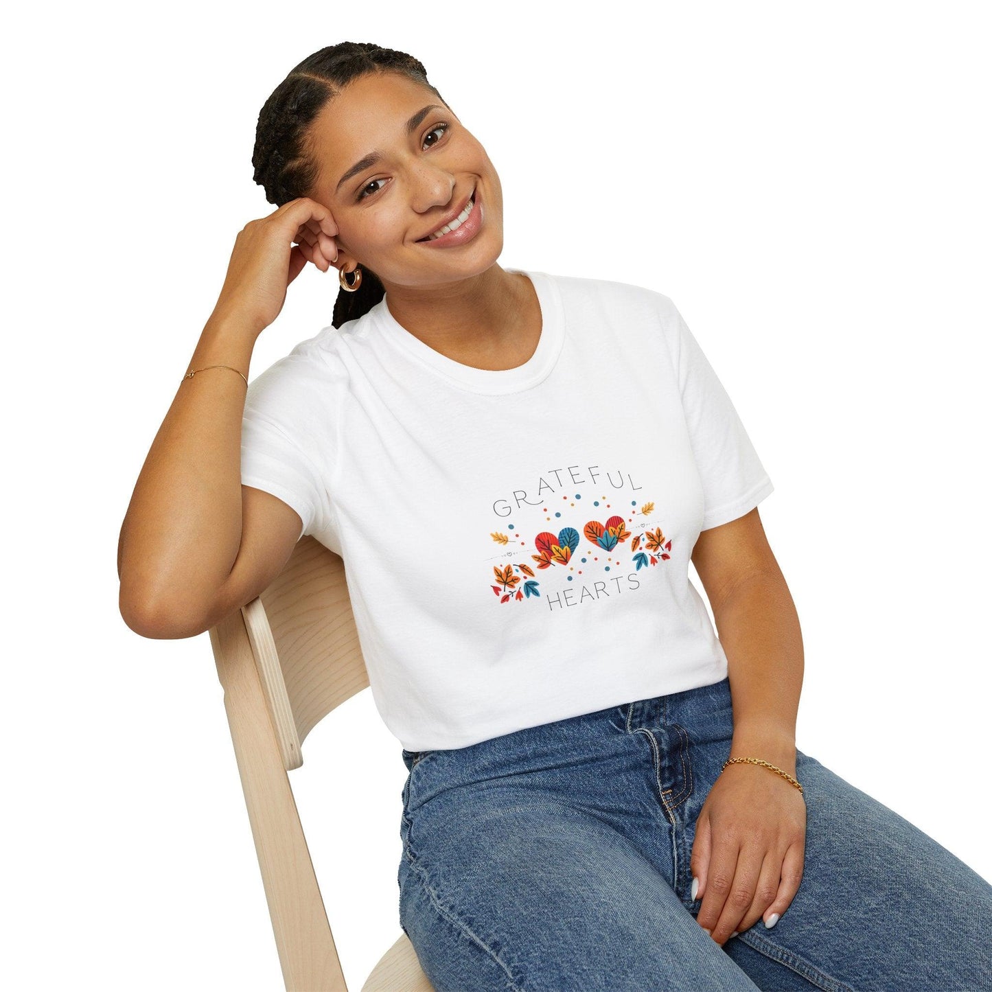 Grateful Hearts - A Family Affair š§”šā¤ļø - Two Hearts - Unisex T-Shirt - Whippie's