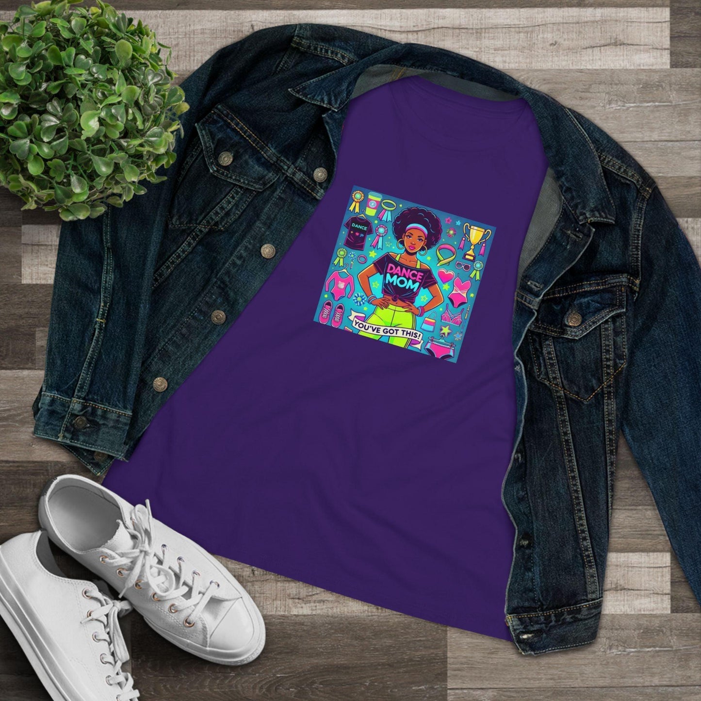 Dance Mom: You've Got This - Darker Skin Tone Mom - Short Hair - Women's Softstyle Tee - Whippie's