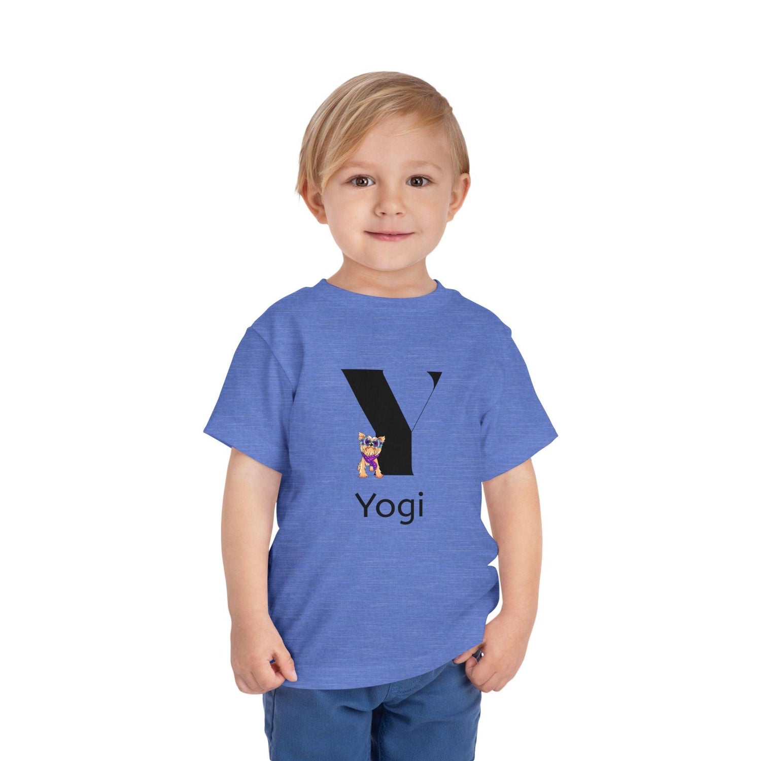 Alphabet Adventures: Letter Y - Yappy Yorkie Toddler Tee - Personalizable - Whippie's