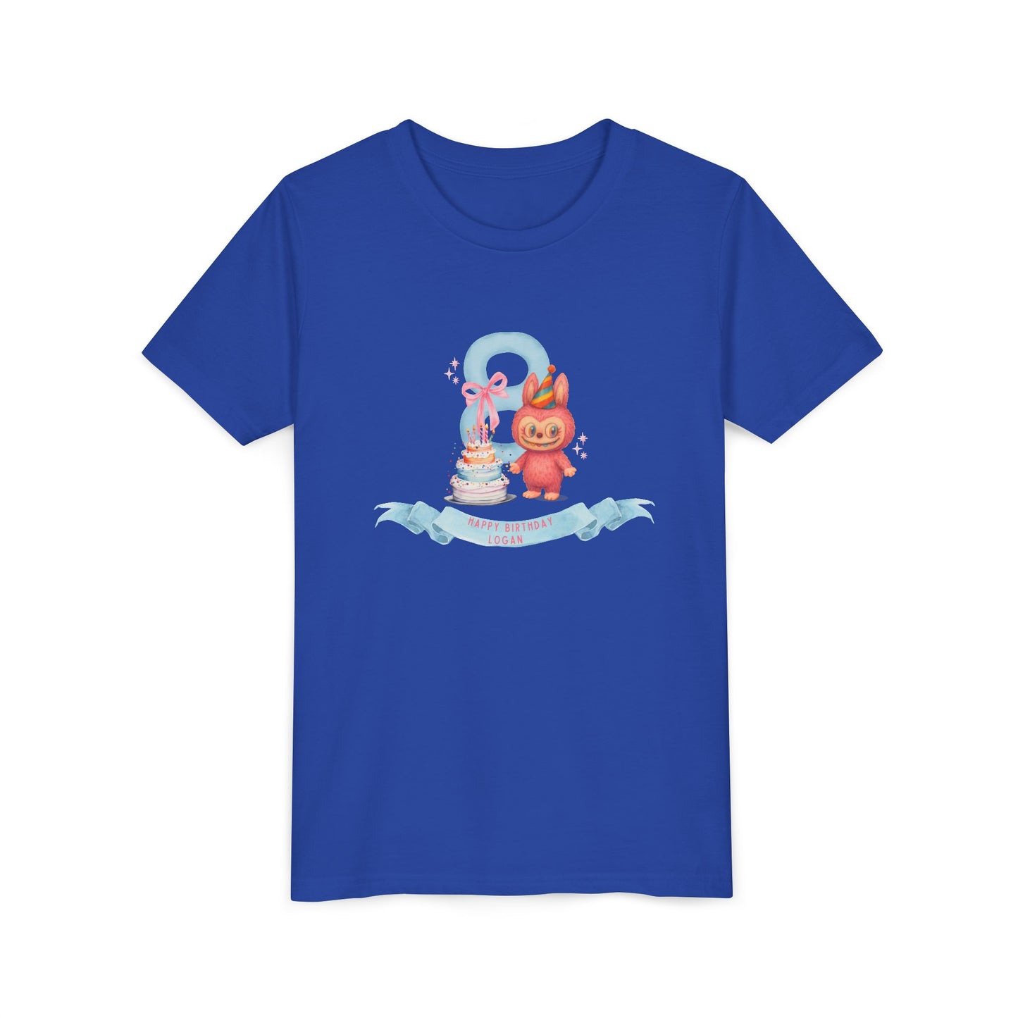 Labubu Birthday Youth Tee - Personalizable - Whippie's