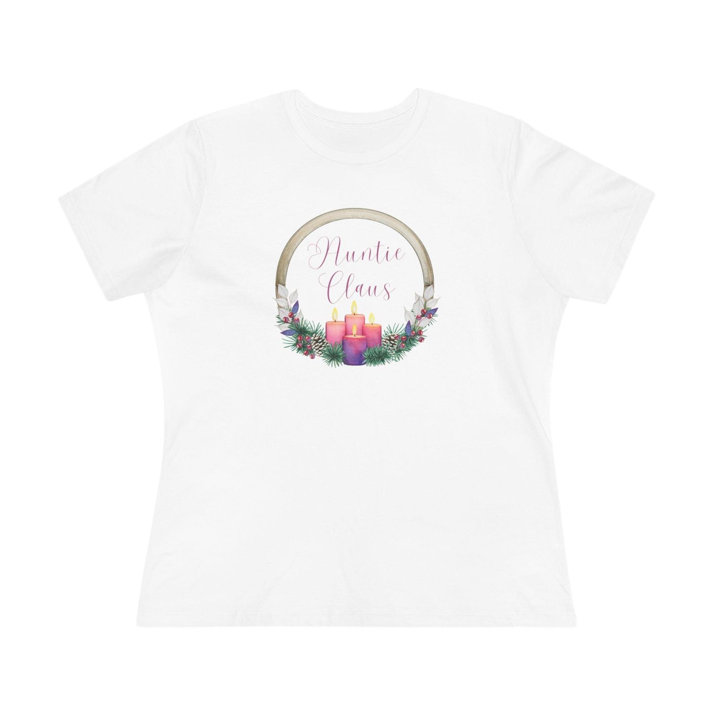 Auntie Claus - Christmas Cheer! 🤶🎄 Women's Softstyle Tee - Whippie's