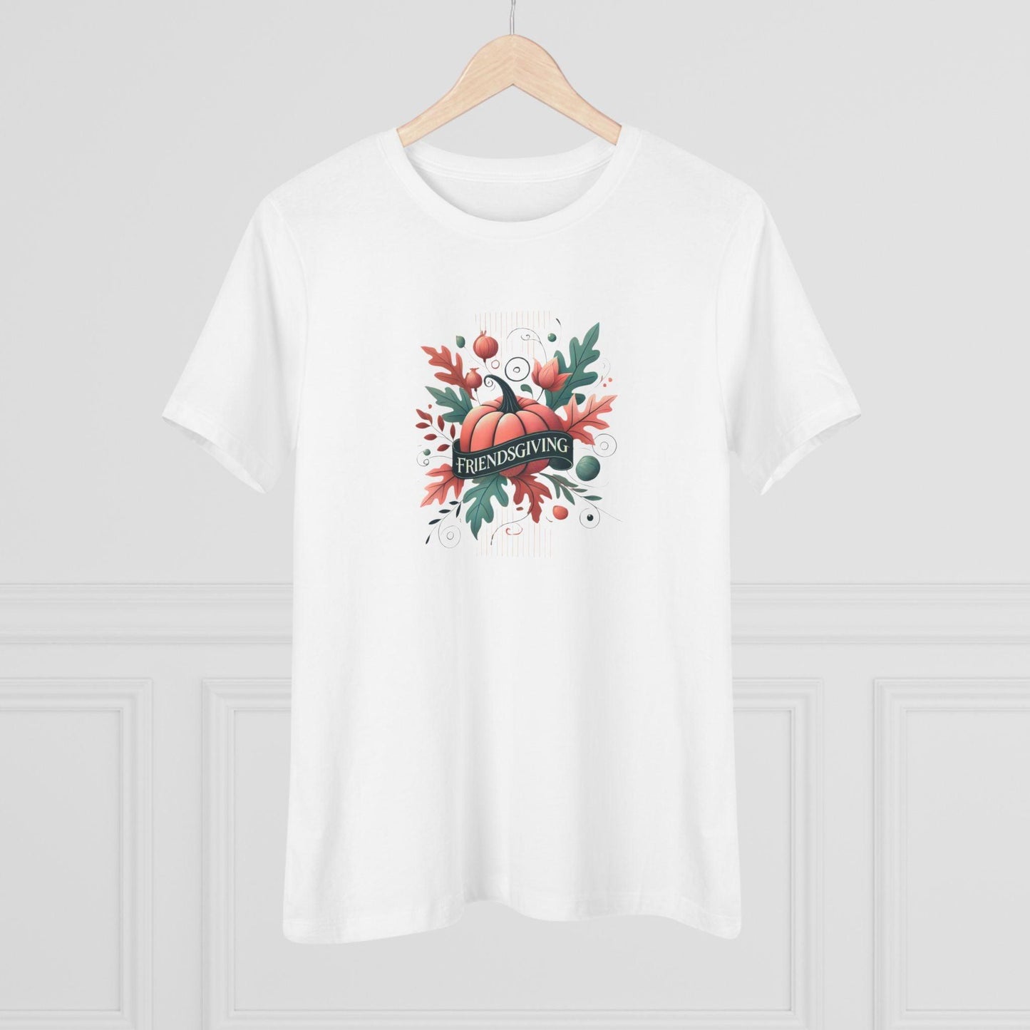 Friendsgiving Whimsical Pumpkin - Women's Softstyle Tee - Whippie's